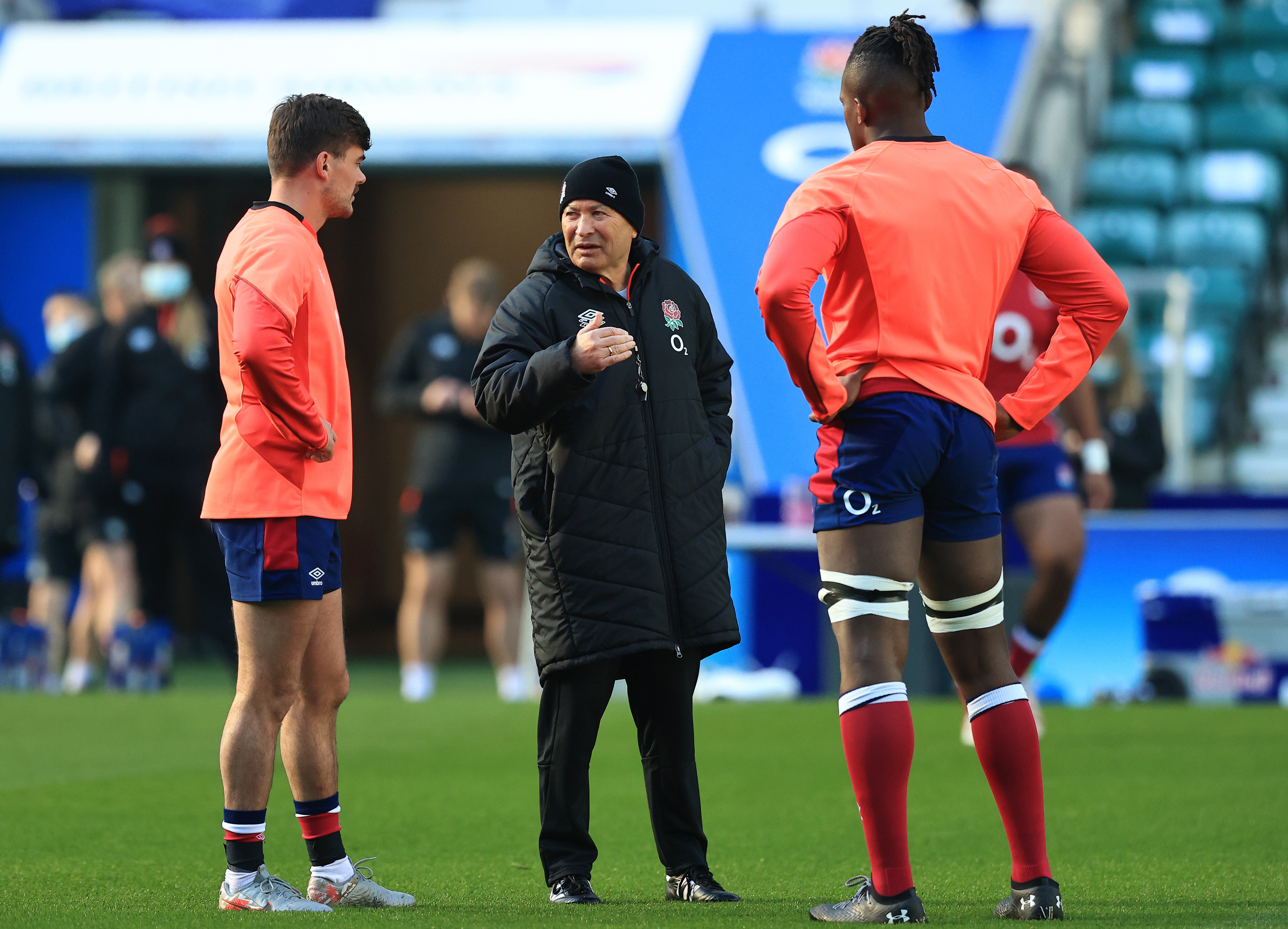 Eddie Jones could bring George Furbank (left) into the starting XV