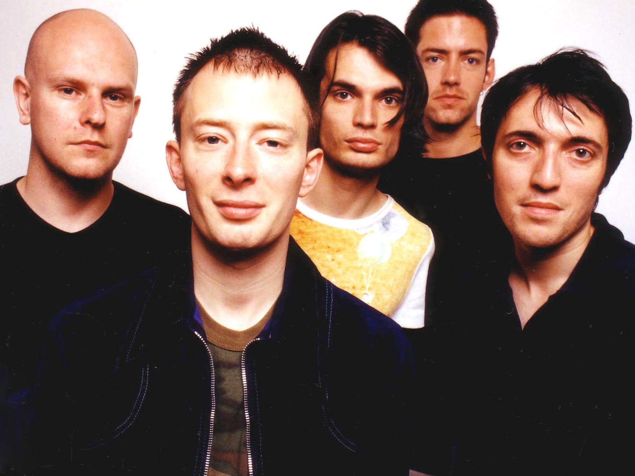 Radiohead in 1997, around the time of the release of ‘OK Computer’