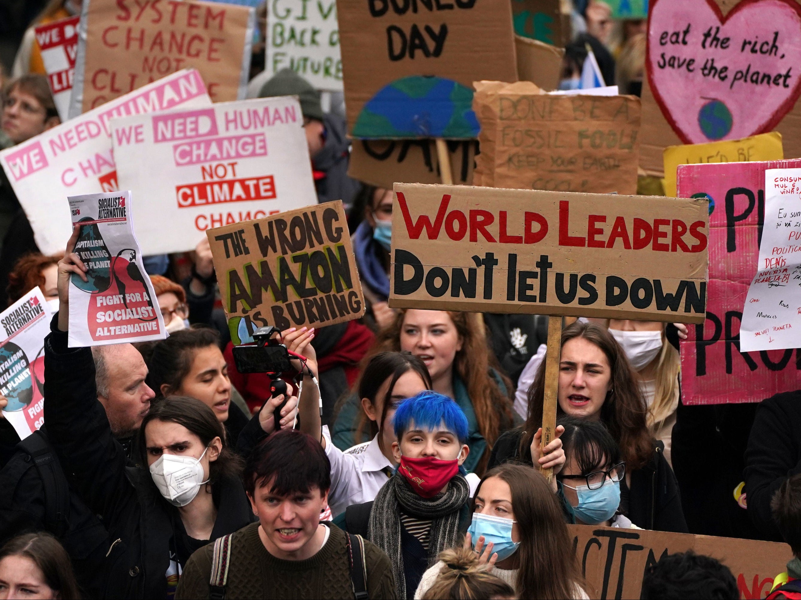 People make their voices heard on the streets of Glasgow