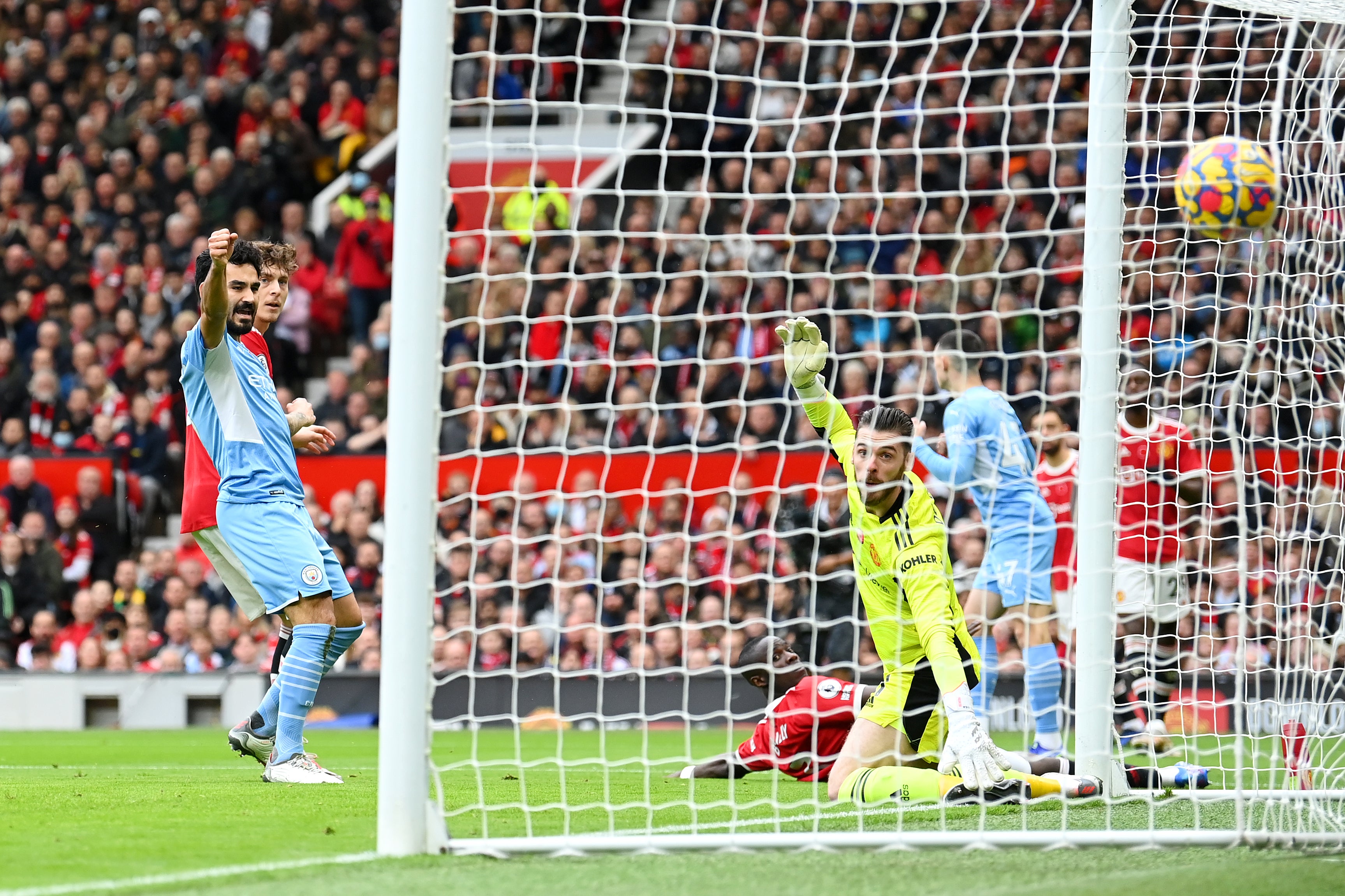 Eric Bailly’s own goal gave Man City the early lead