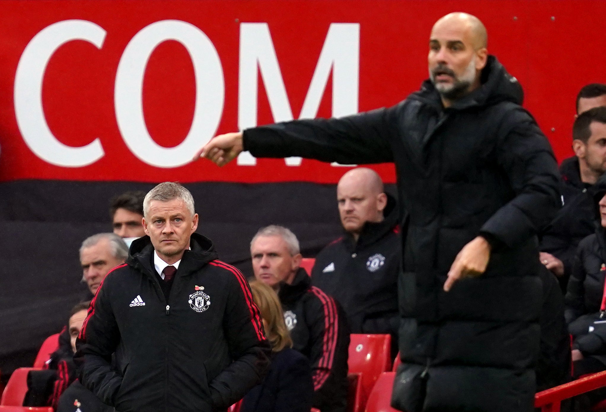 Pep Guardiola’s side outplayed Ole Gunnar Solskjaer’s United (Martin Rickett/PA)