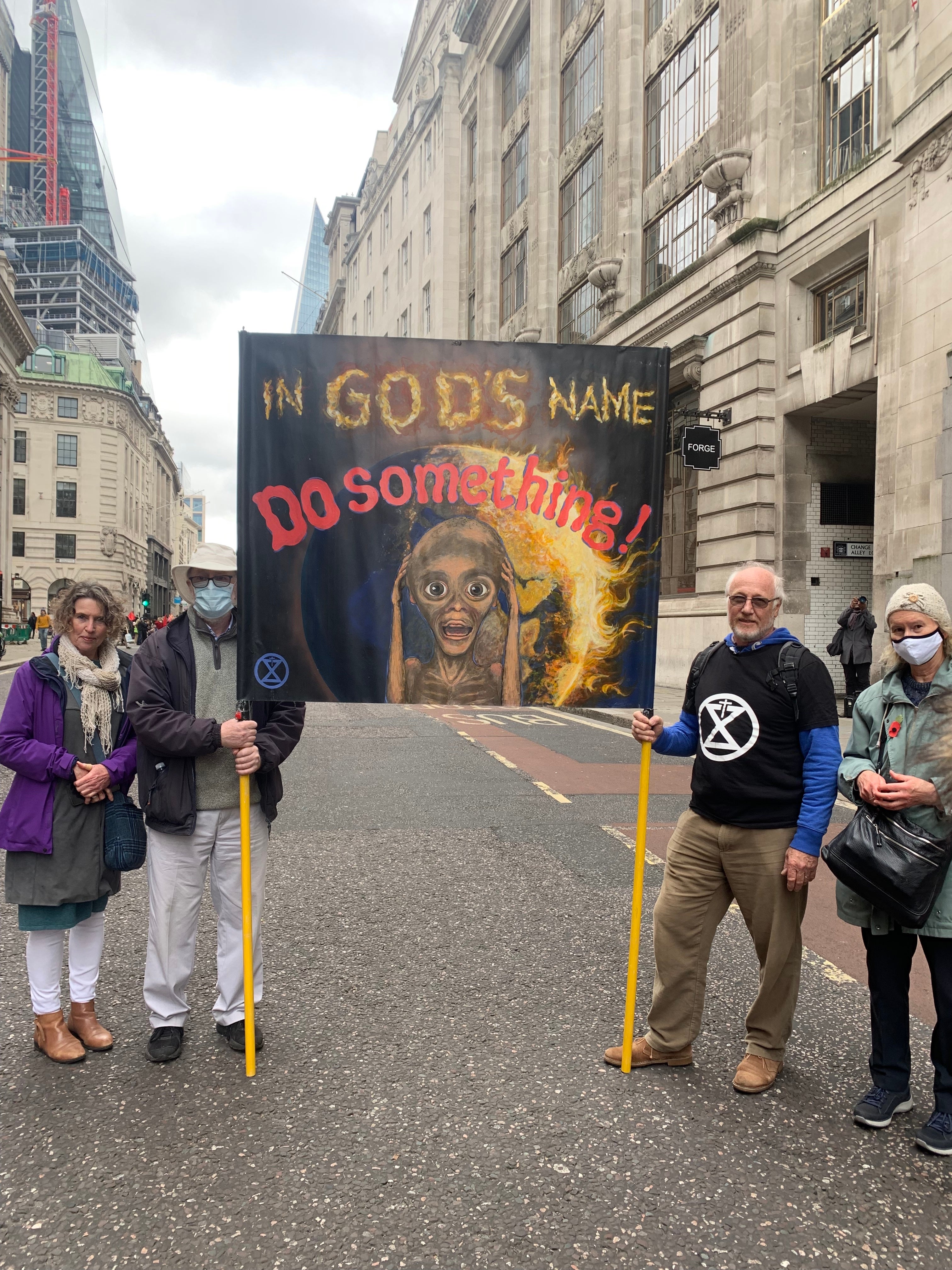 Activists Brendan Bennett (left) and Martin Jarvis (right).