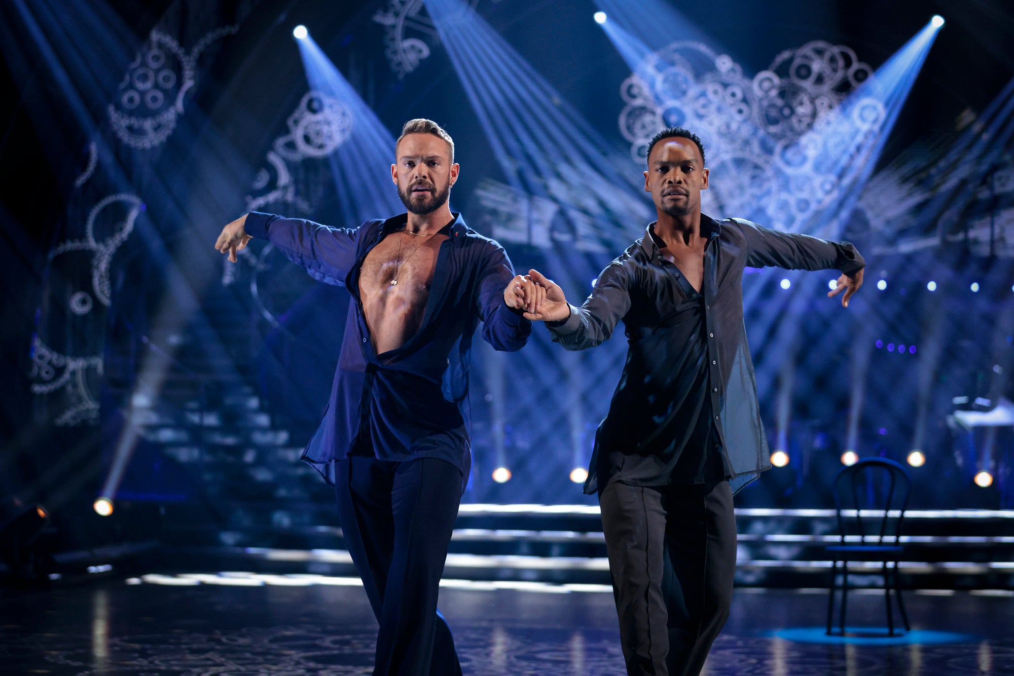 John Whaite and Johannes Radebe dance the rumba