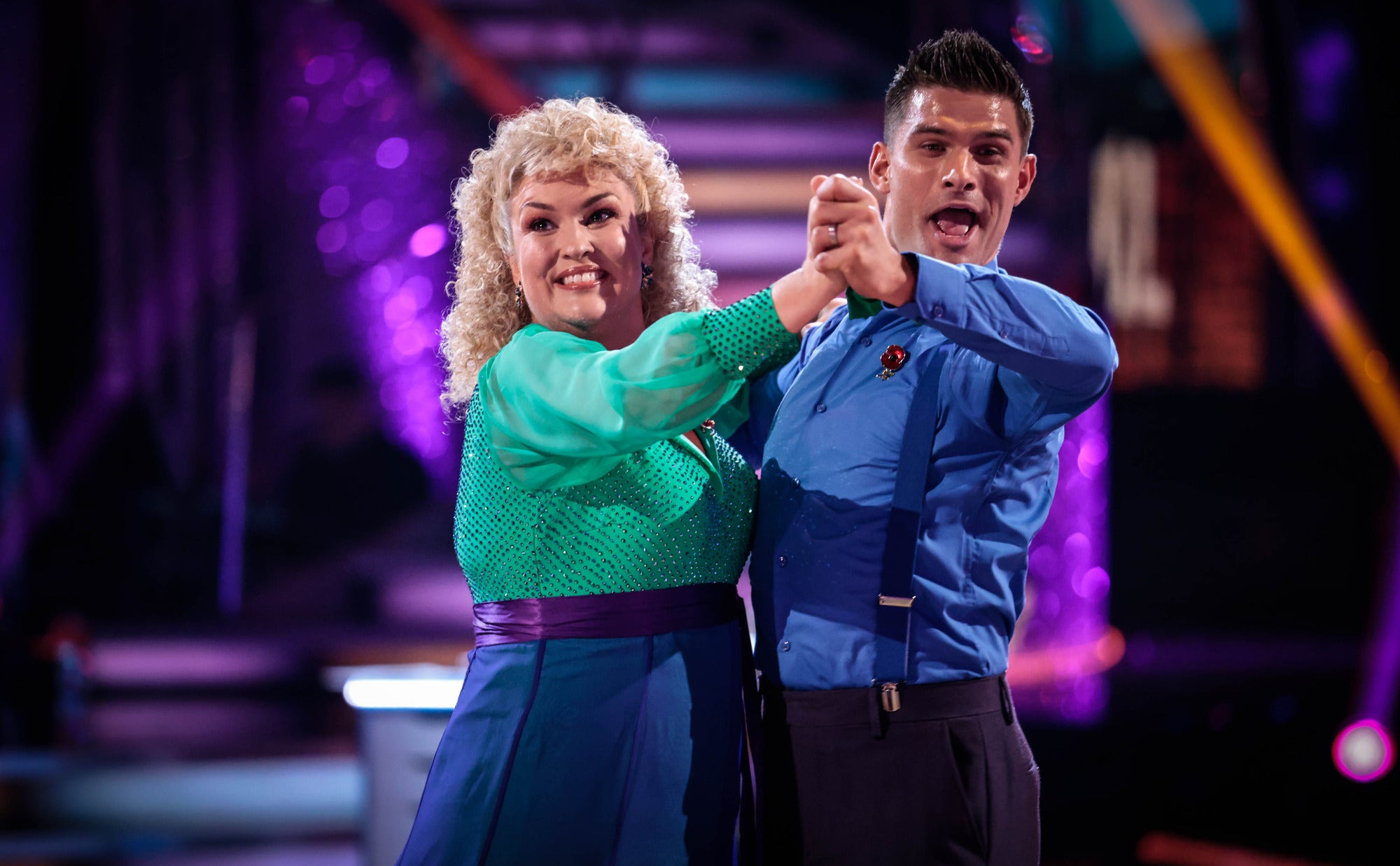 Sara Davies and Aljaz Skorjanec brought it back after last week’s couple’s choice routine