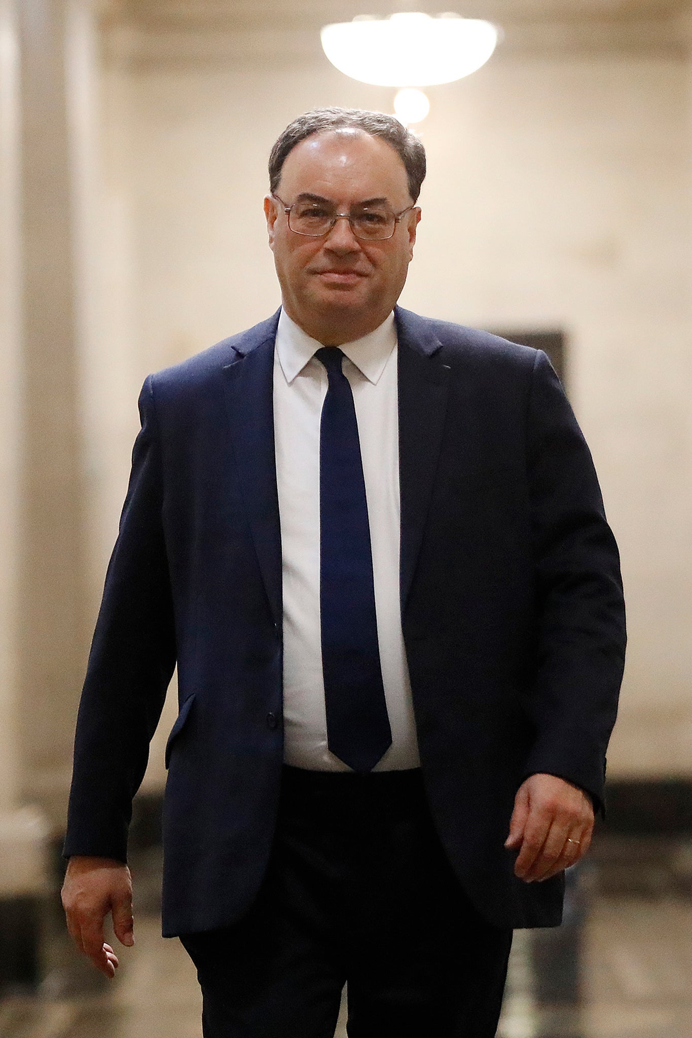 Andrew Bailey on his first day as governor