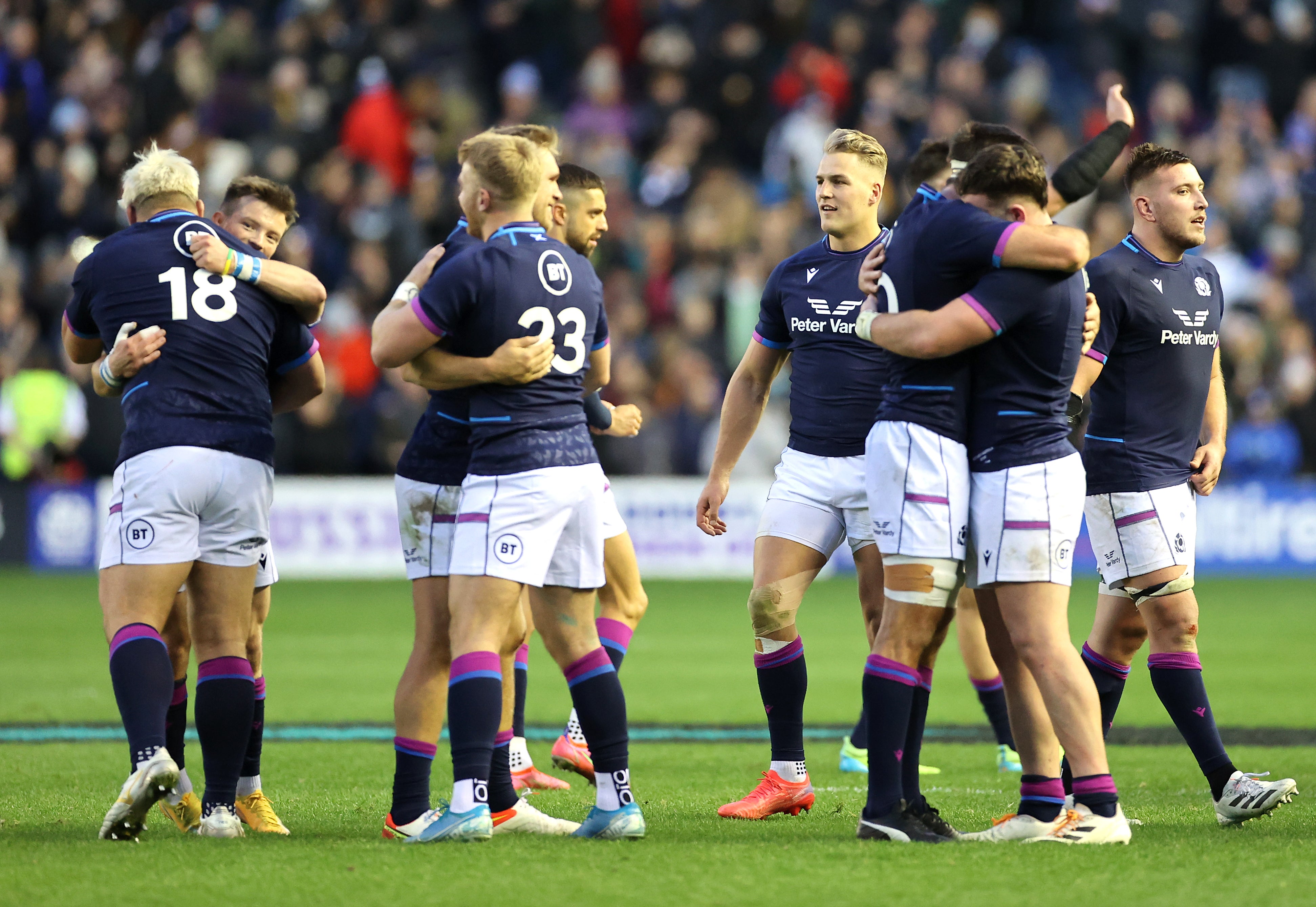 Scotland enjoyed victory over Australia on Sunday (Steve Welsh/PA)