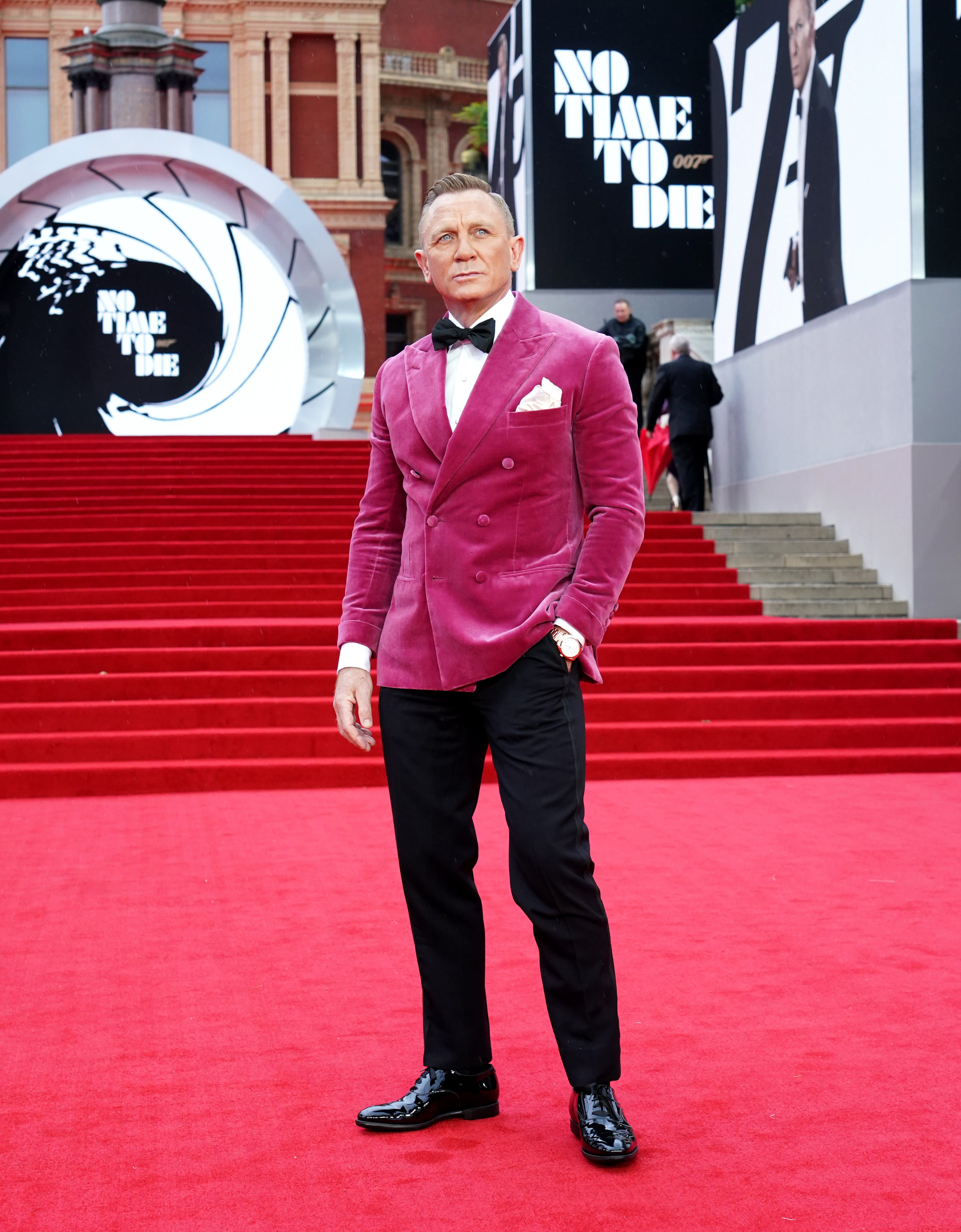 Daniel Craig attending the World Premiere of No Time To Die in September. The film helped to boost household spending on entertainment in October, according to Barclaycard (Ian West/PA)