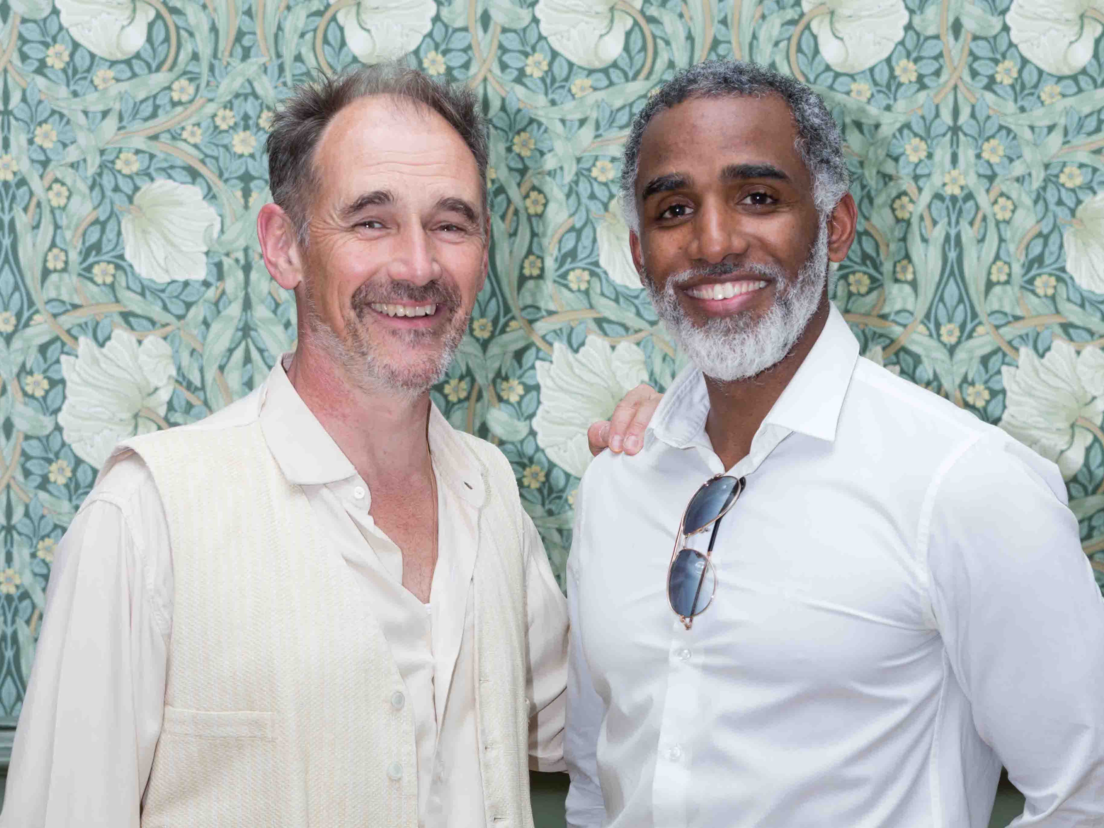 Mark Rylance with Intermission Youth Theatre’s Darren Raymond