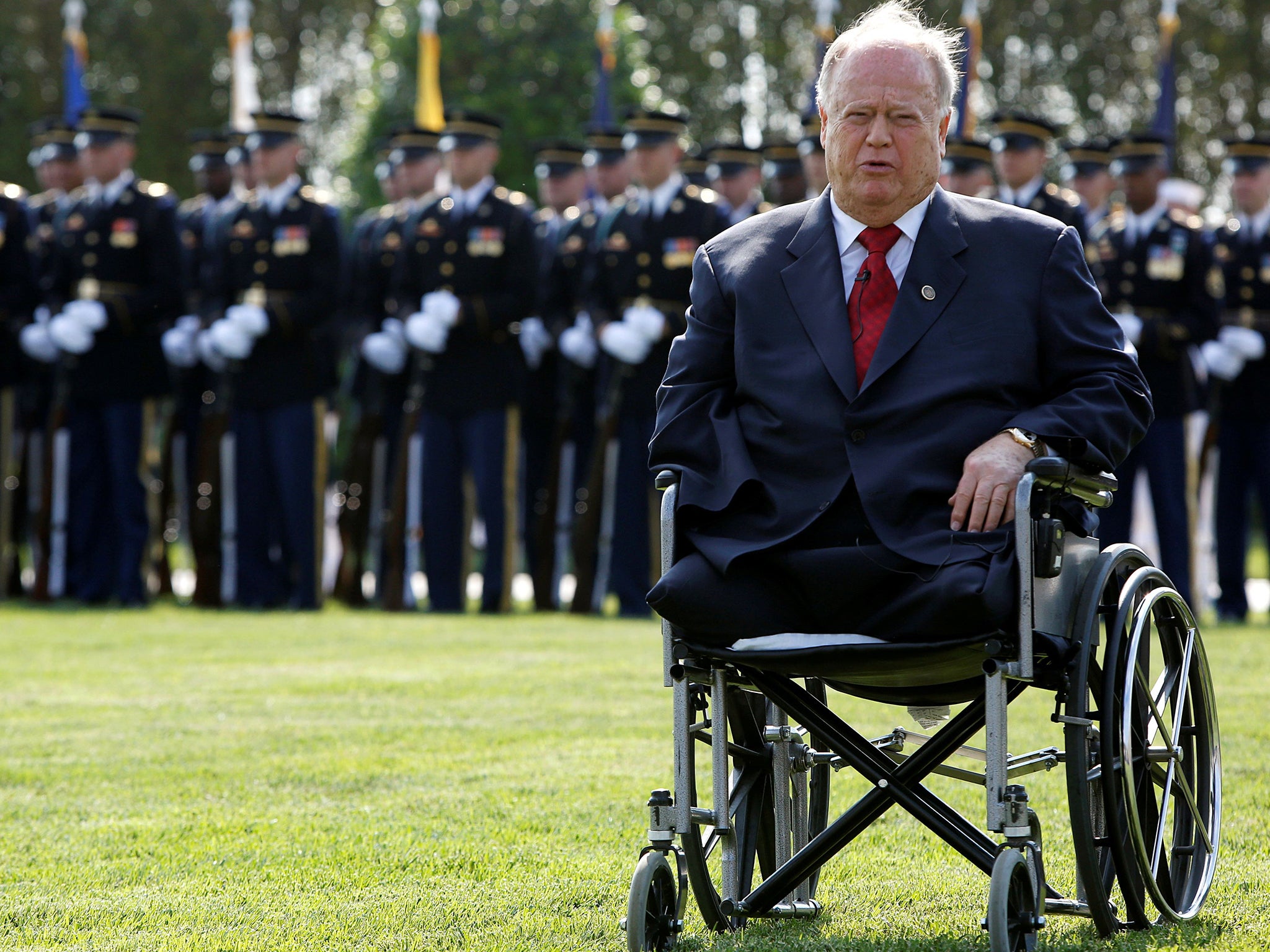 Cleland at ceremonies marking the 2014 National POW/MIA Recognition Day at the Pentagon in Washington