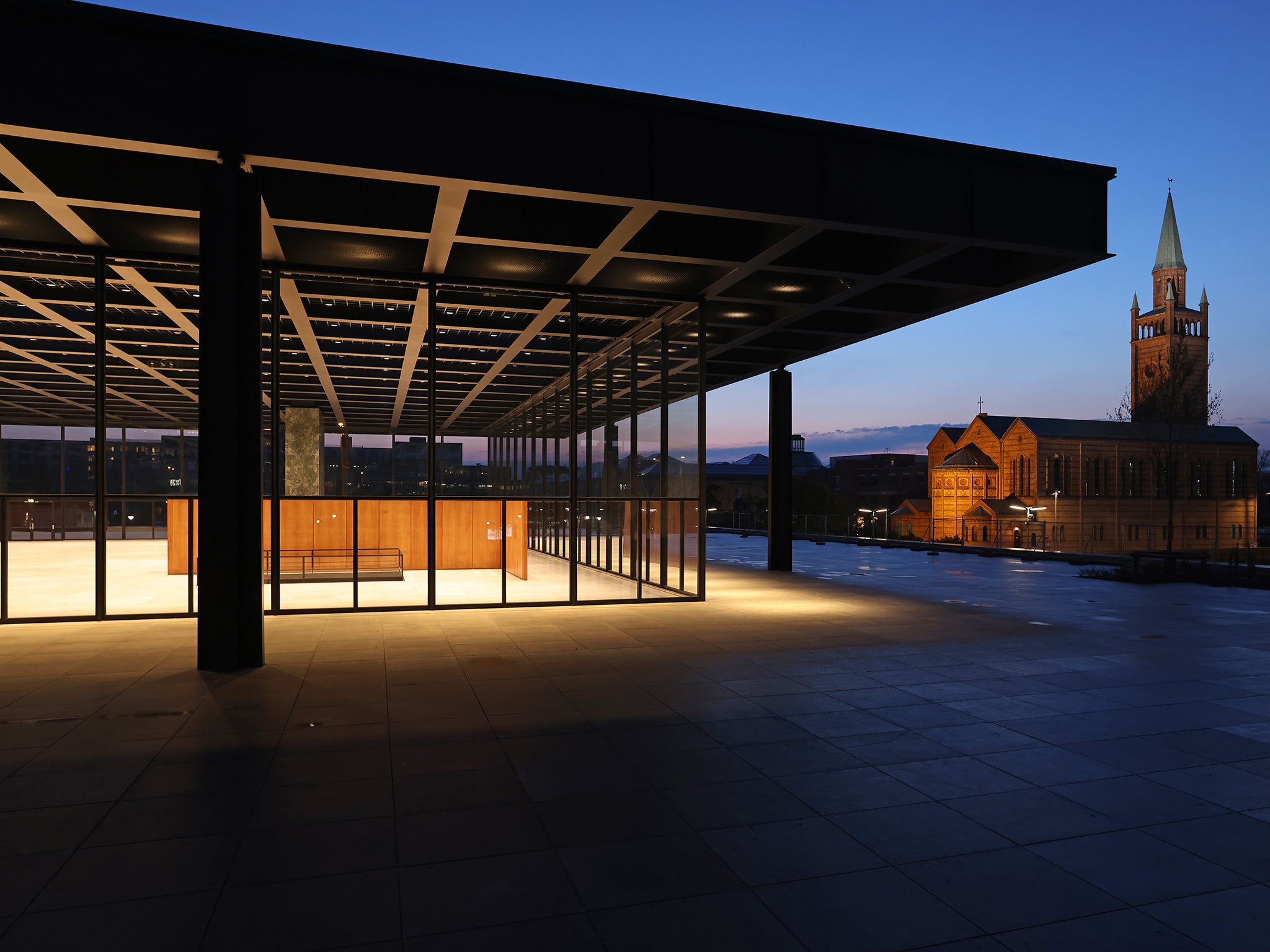 The Neue Nationalgalerie in Berlin, designed by architect Mies van der Rohe and first opened in 1968, has undergone extensive renovation under the guidance of Sir David Chipperfield since closing in 2015