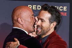 Dwayne Johnson trolls Red Notice co-star Ryan Reynolds with massive billboard