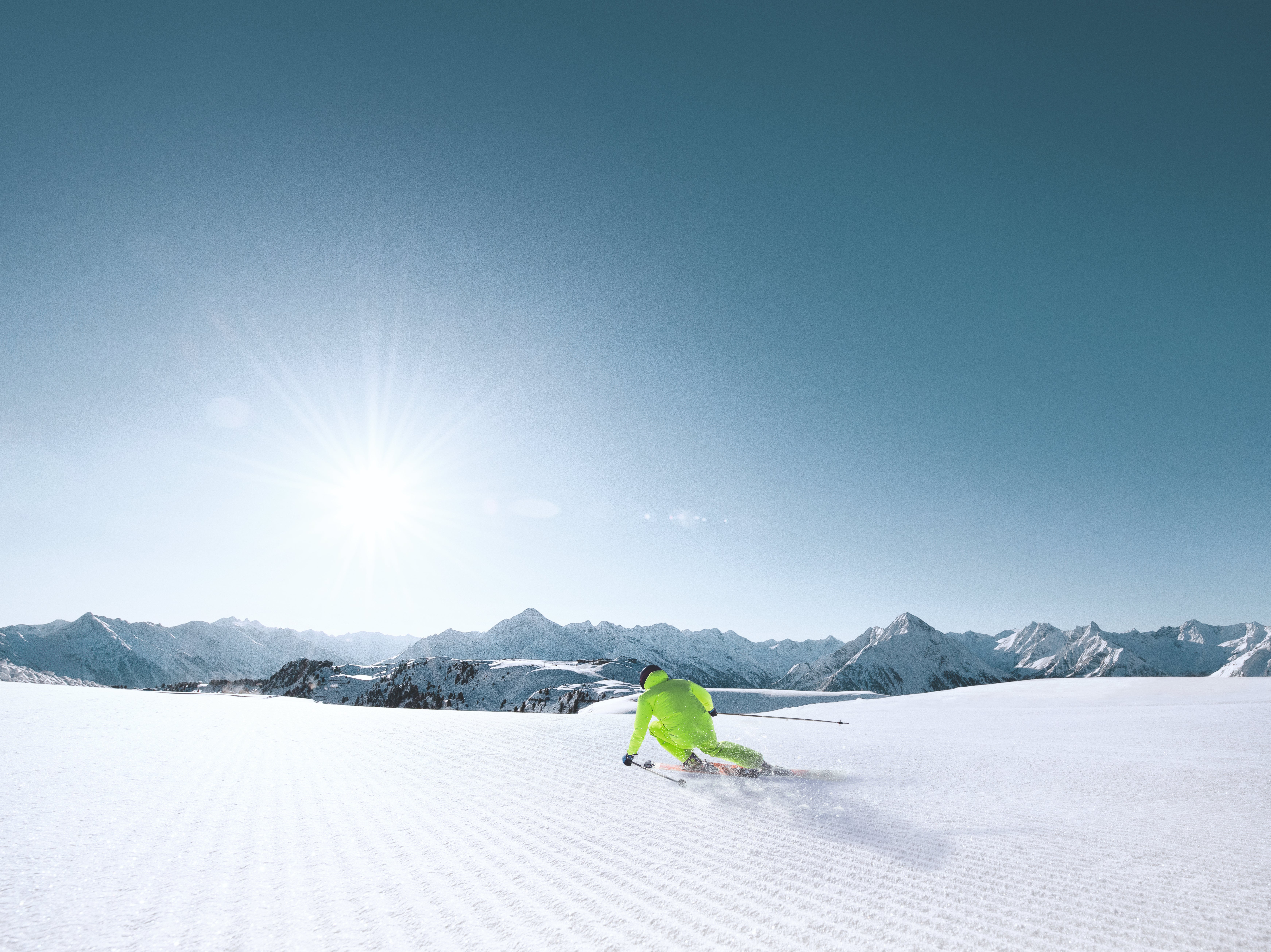 Skiing in the Zillertal