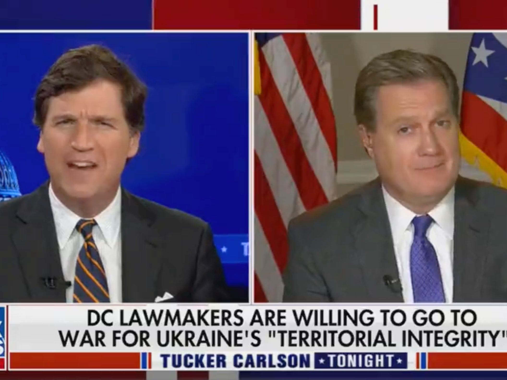 Tucker Carlson asks why the US is backing Ukraine against Russia