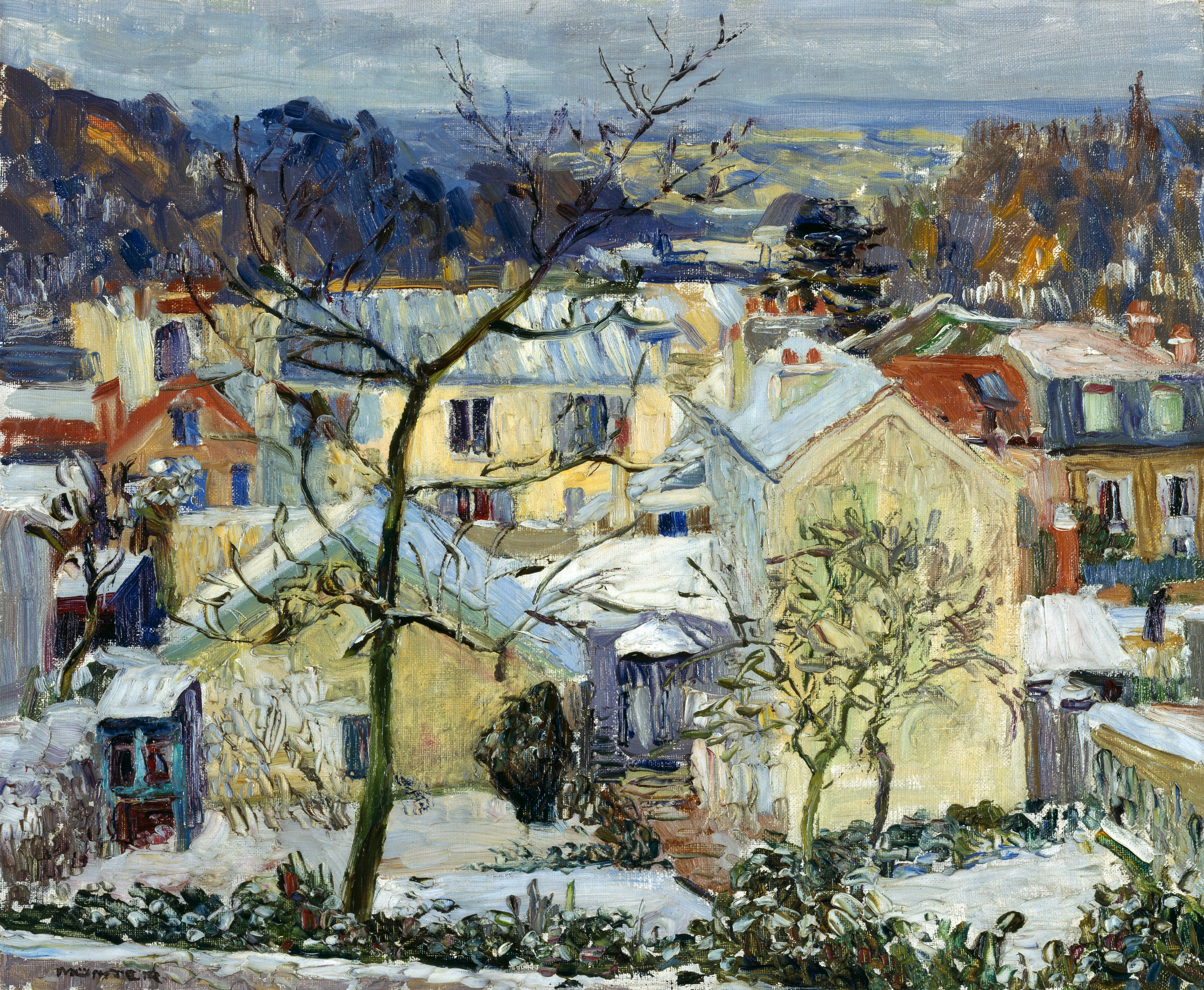 View from the window in Sevres: Münter, 1906