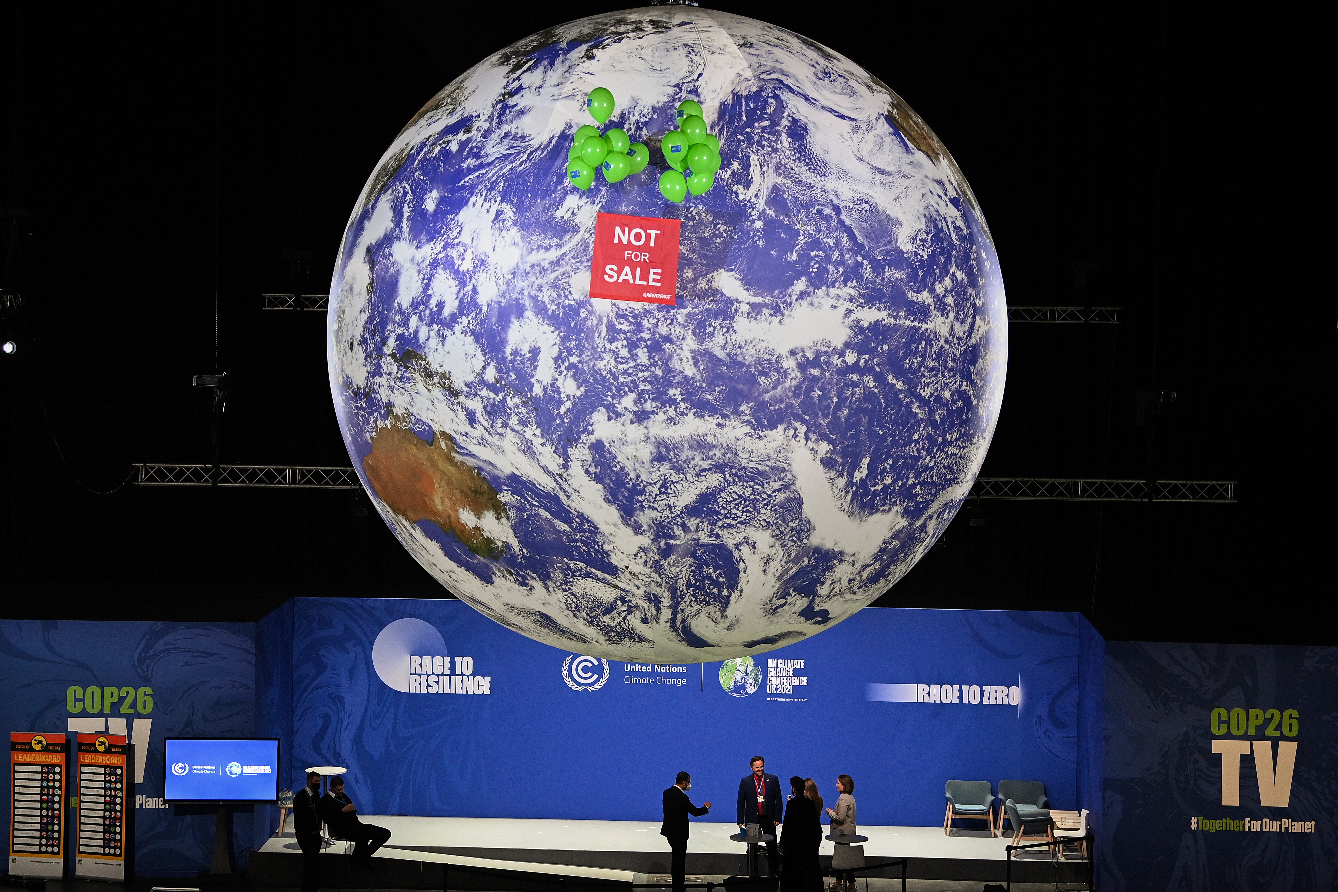 Activists at Cop26 in Glasgow last week