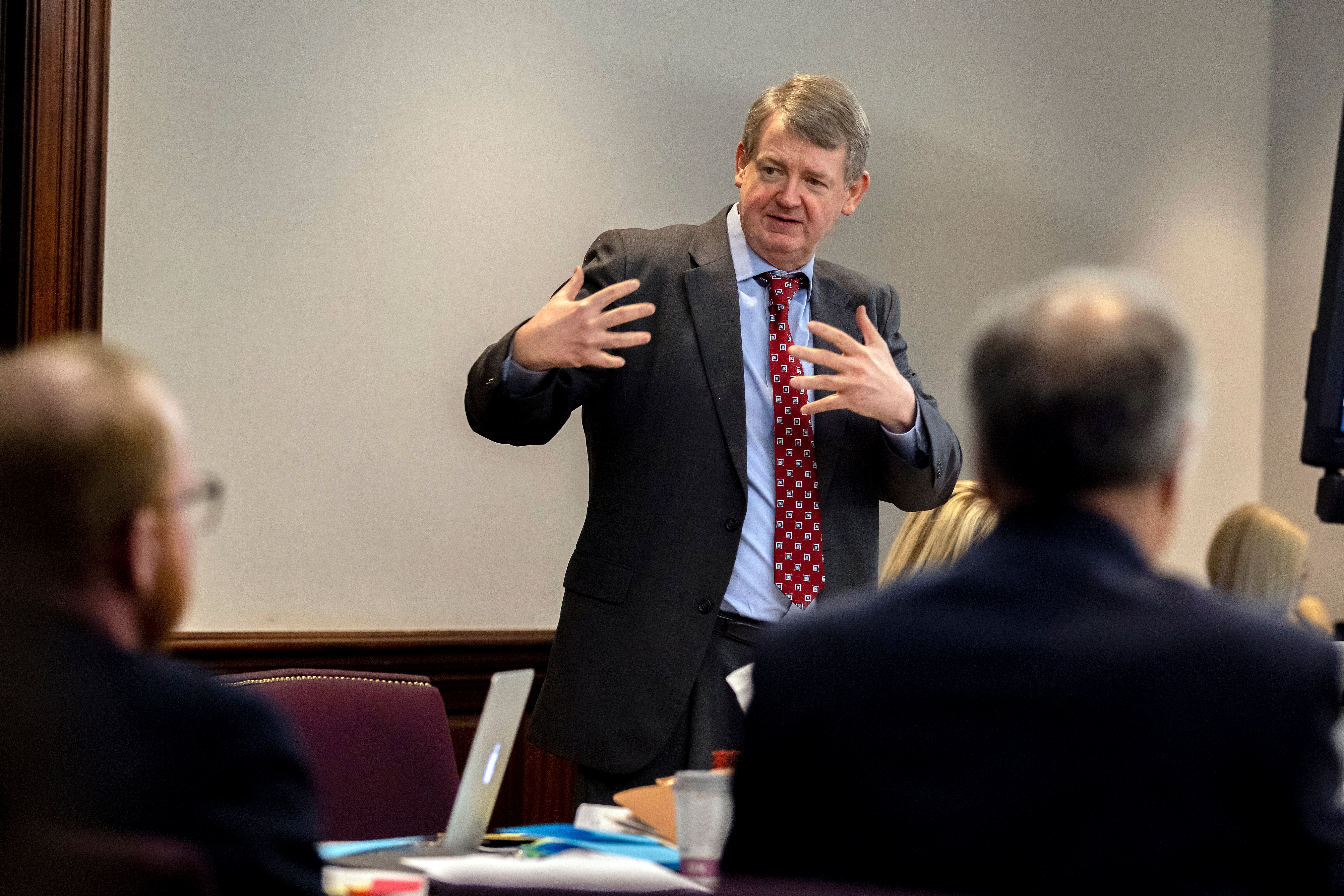 Kevin Gough, the defence attorney for William “Roddie” Bryan, in Glynn County Courthouse