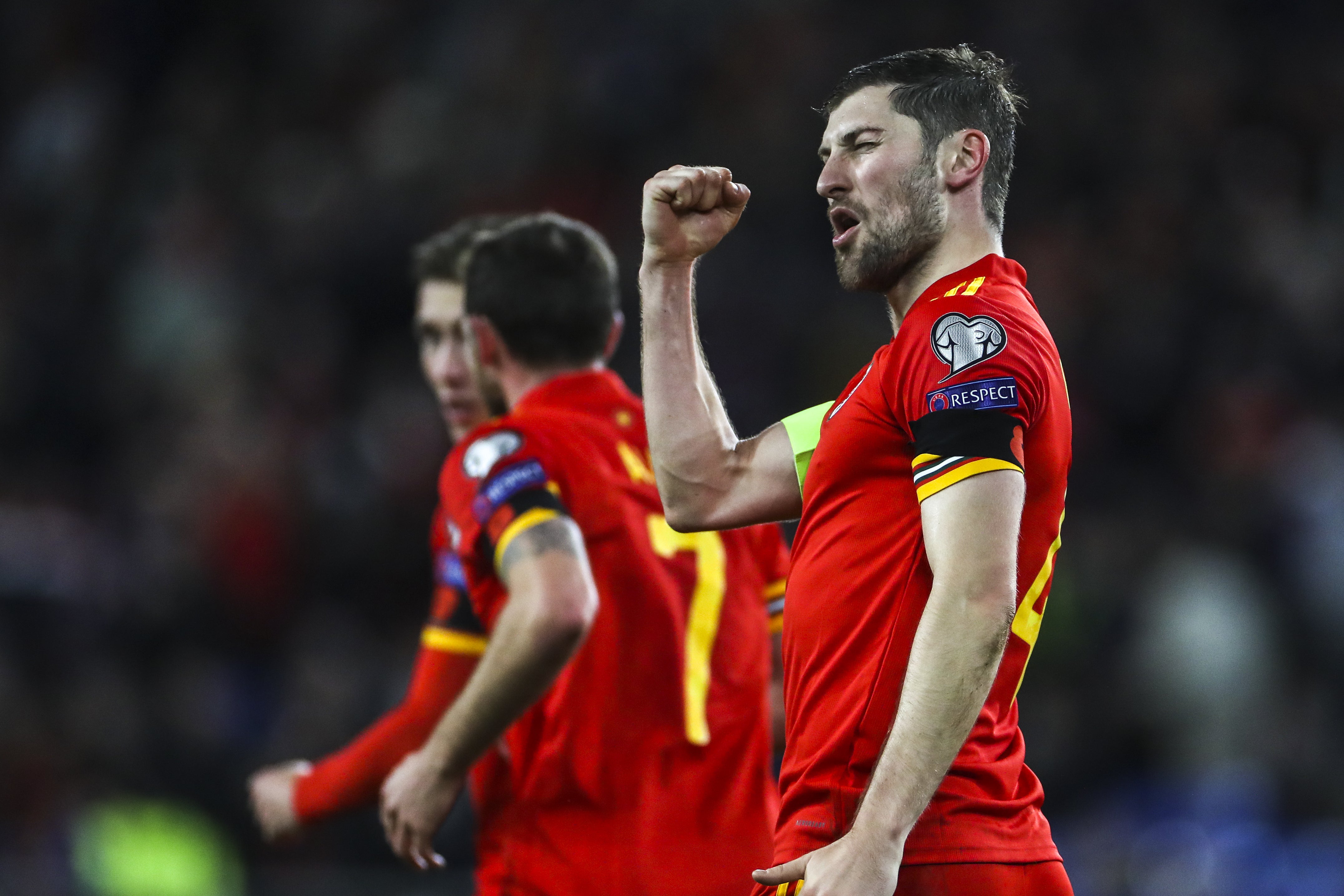 Wales defender Ben Davies (right) says skipper Gareth Bale is a ‘role model’ for the entire squad (Bradley Collyer/PA)