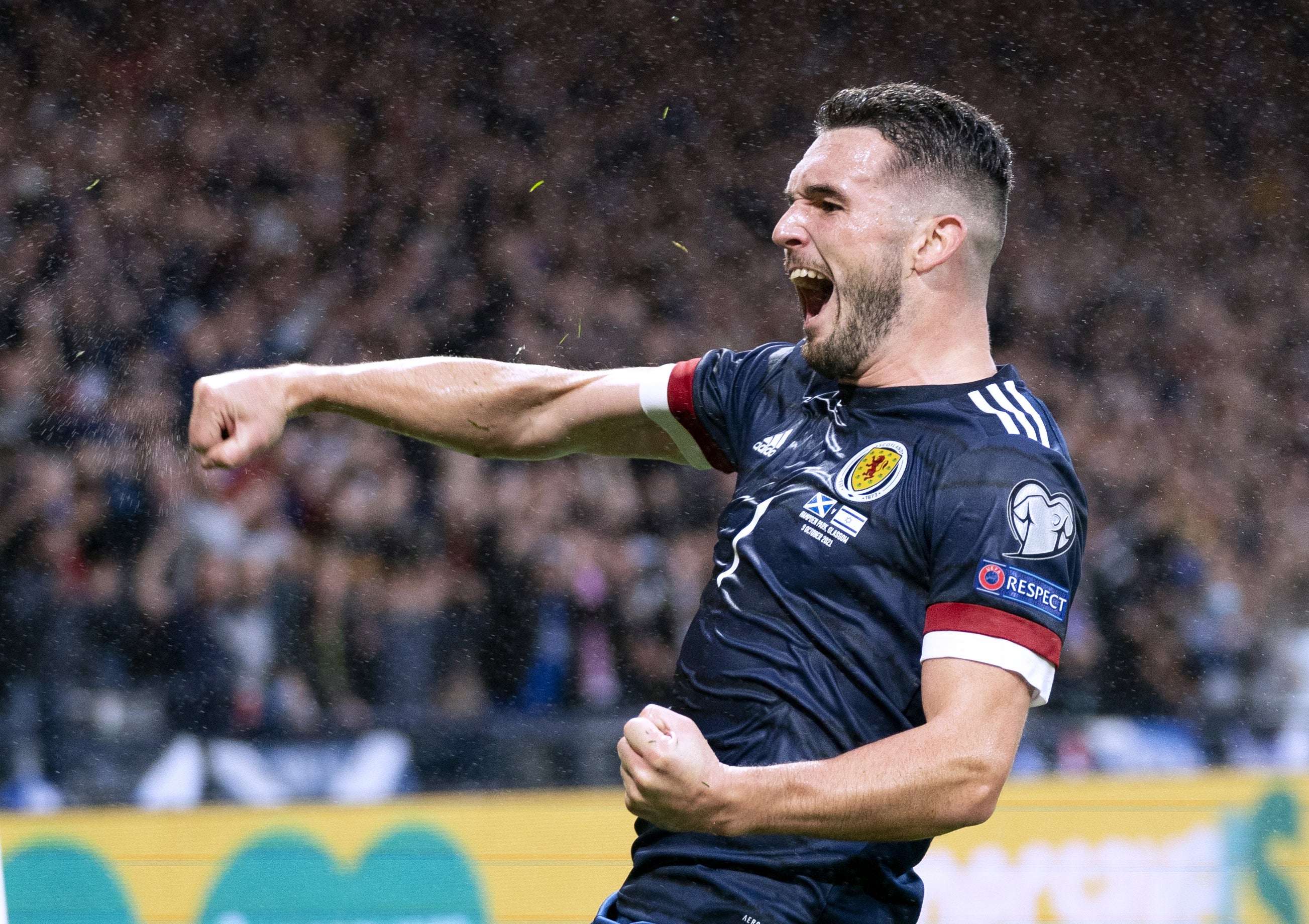 John McGinn is among the players on a booking (Jane Barlow/PA)