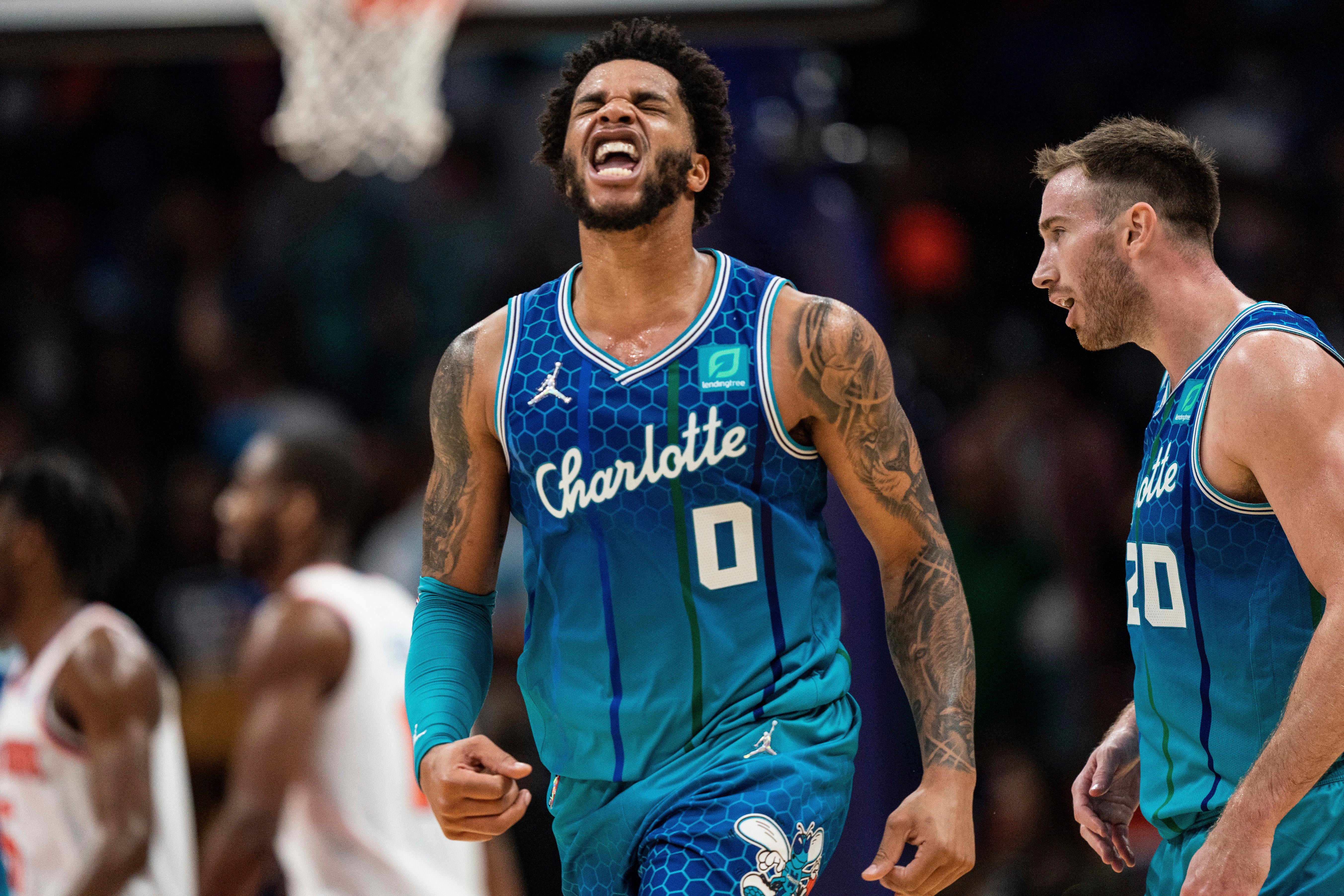 Charlotte Hornets forward Miles Bridges (Jacob Kupferman/AP)