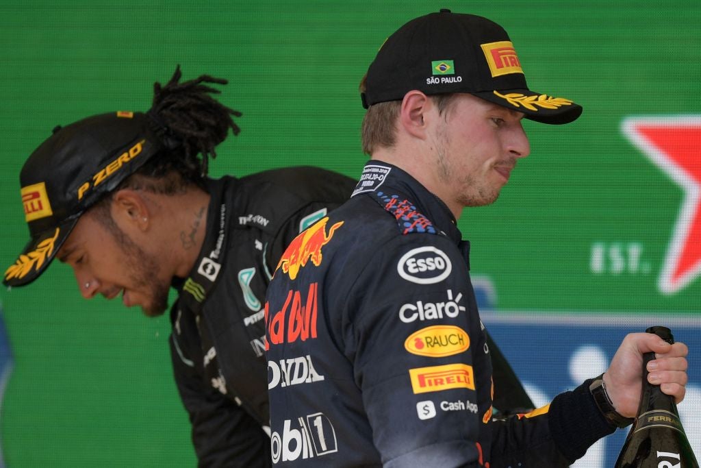 Hamilton closed the gap to Verstappen in Brazil