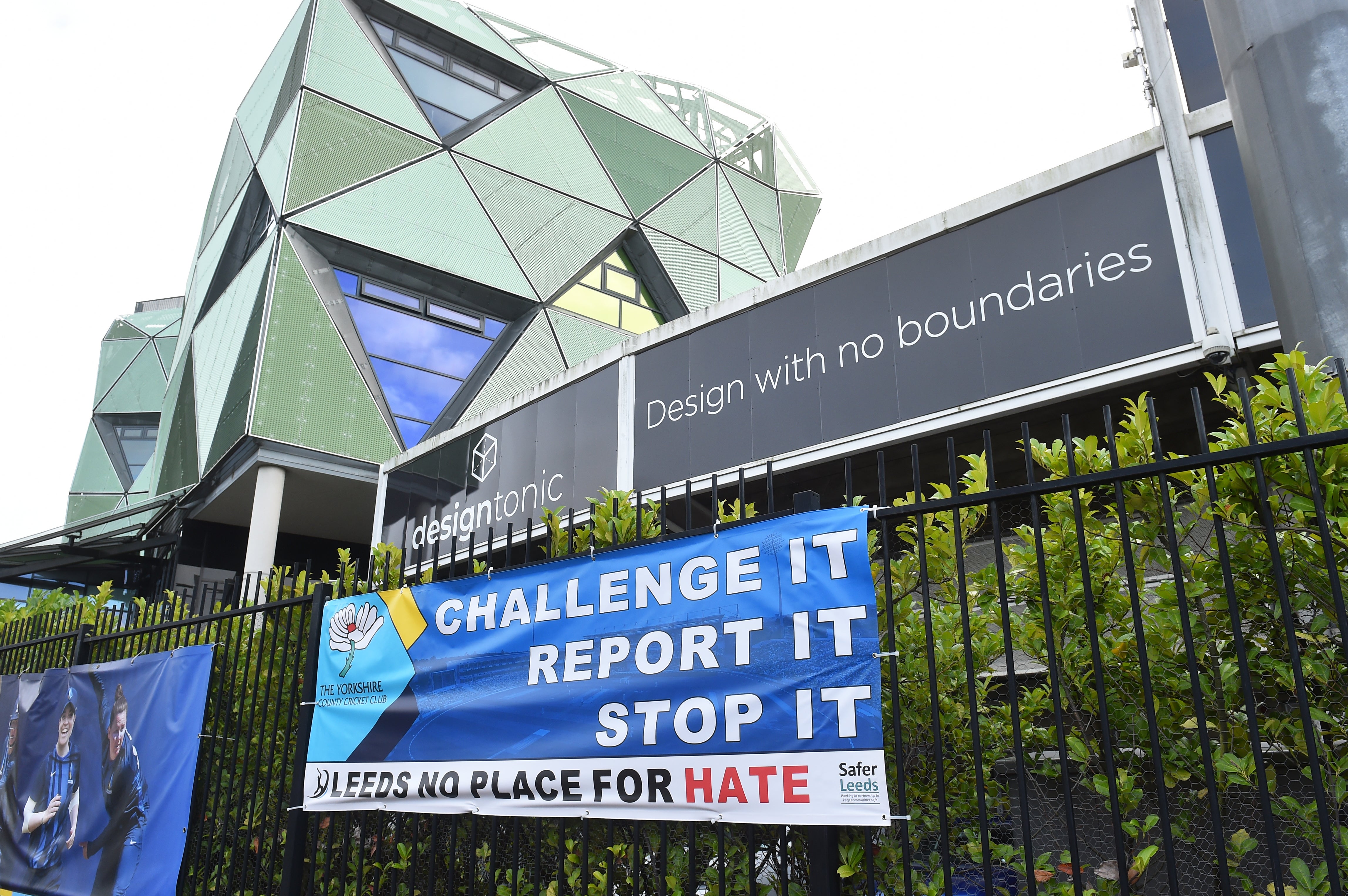 A sign outside Yorkshire’s ground (Peter Powell/PA)