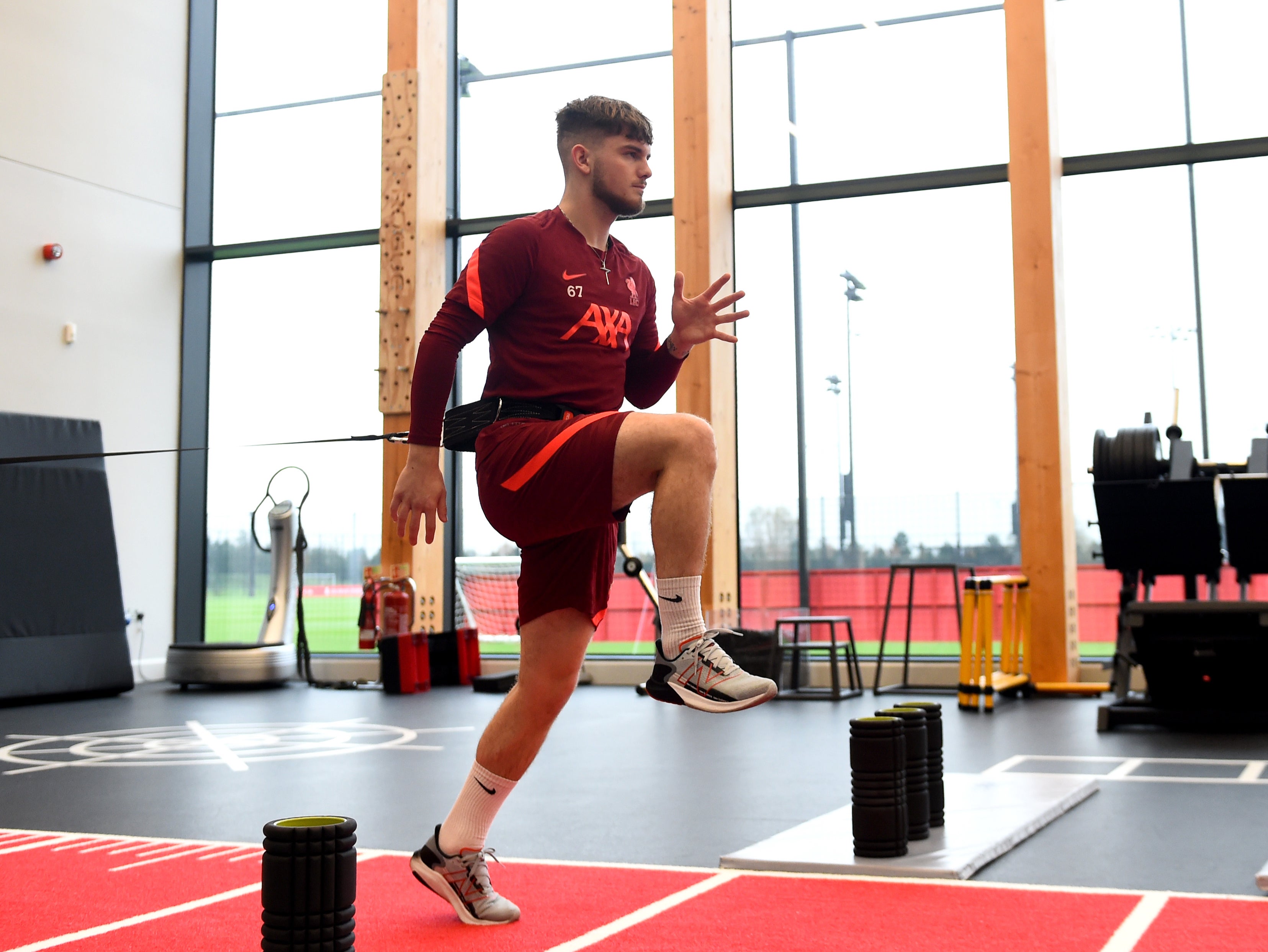 Harvey Elliott dislocated his ankle during the win over Leeds in September