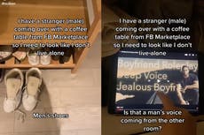 Woman stages apartment to look like she has live-in boyfriend before meeting stranger