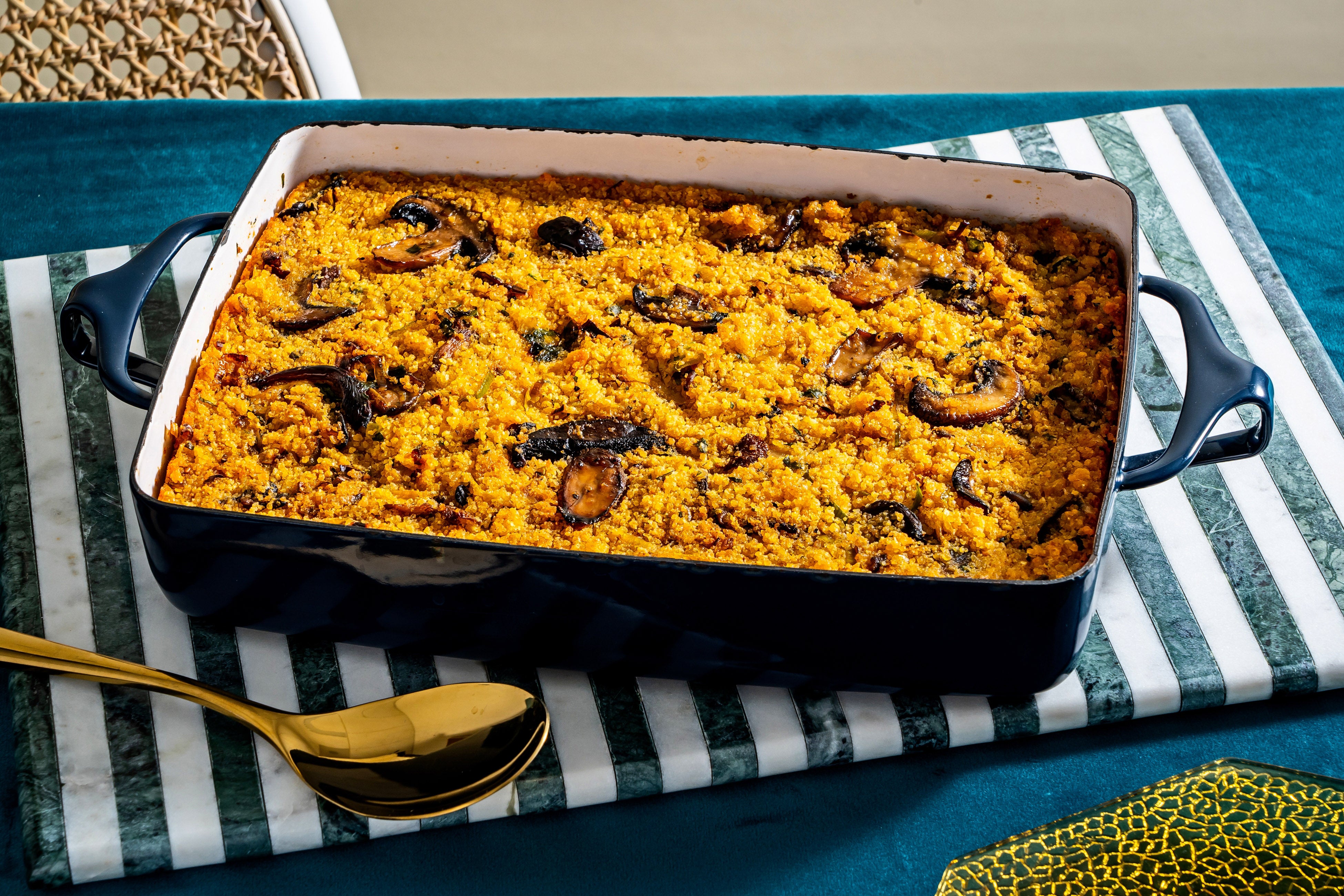 Cornbread dressing is a must on the Thanksgiving table