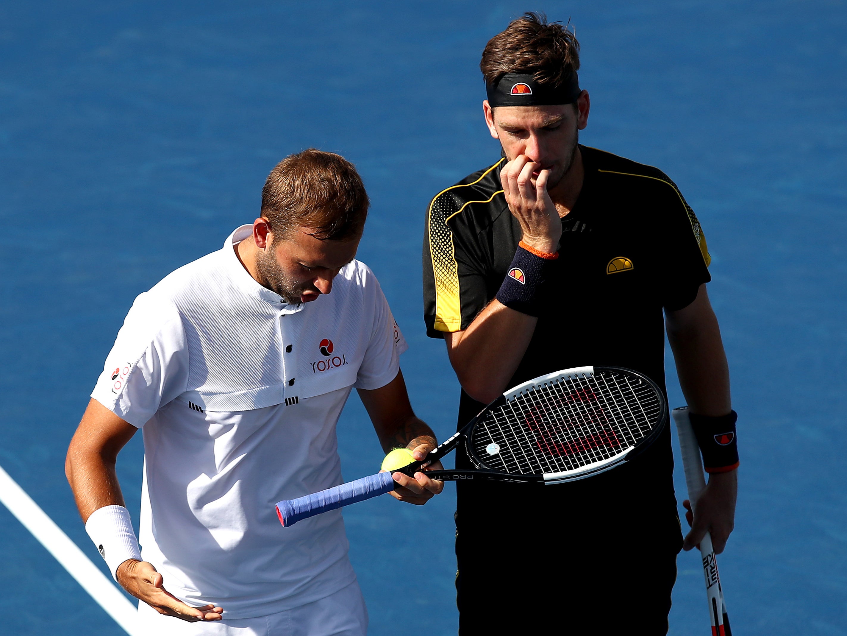 Dan Evans (left) and Cameron Norrie