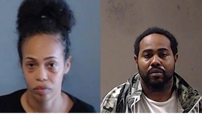 Blaise Barnett’s relatives Santana Miller and Delarius Miller pictured in mugshots