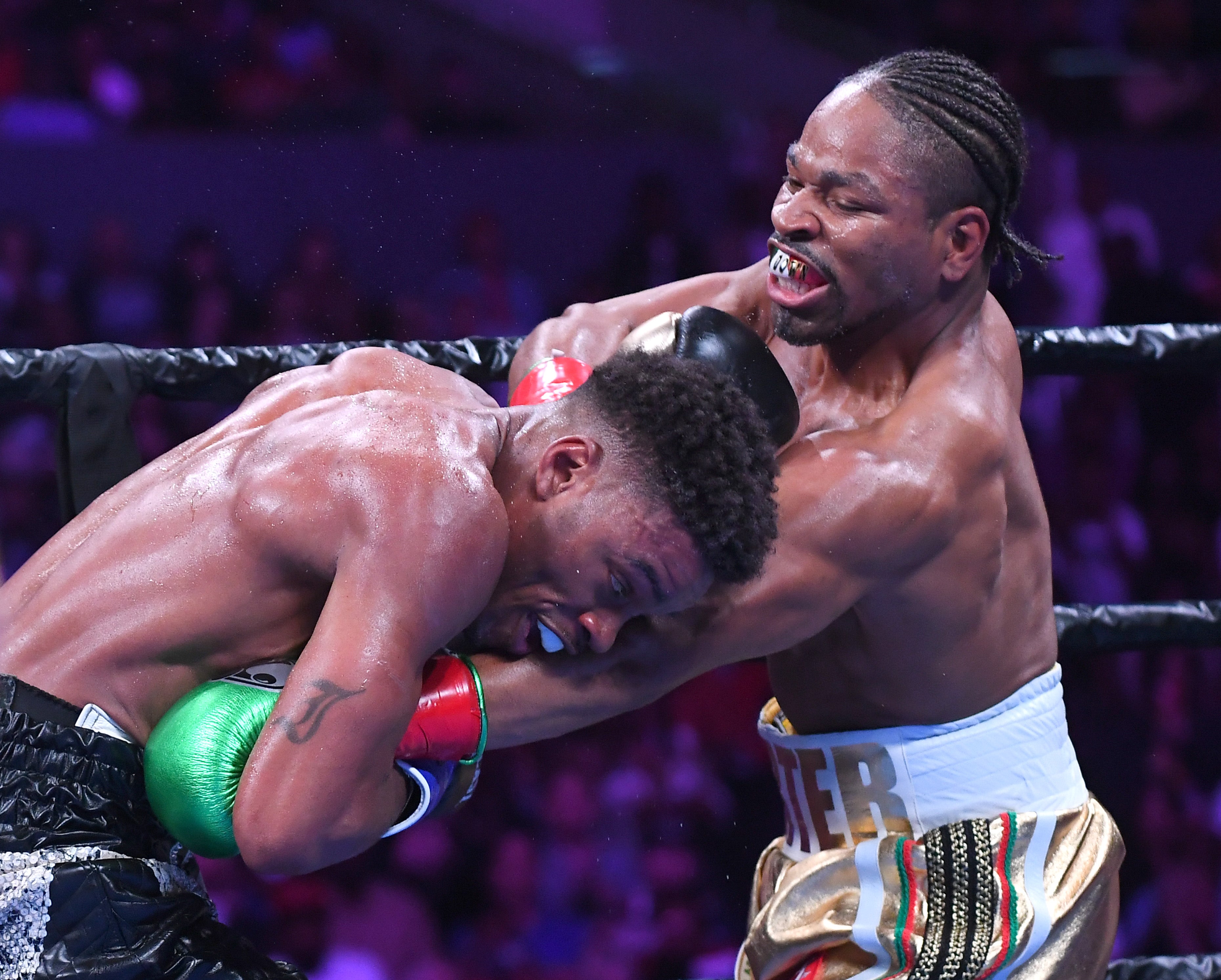 Errol Spence Jr was pushed hard by Shawn Porter