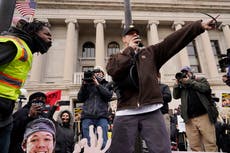 Kyle Rittenhouse trial: Trump supporter shoves BLM protester amid clashes outside Kenosha court