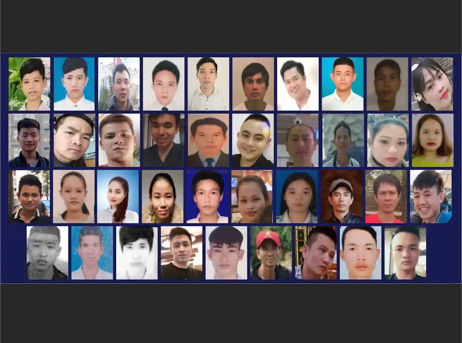 The 39 people who died trying to migrate to the UK