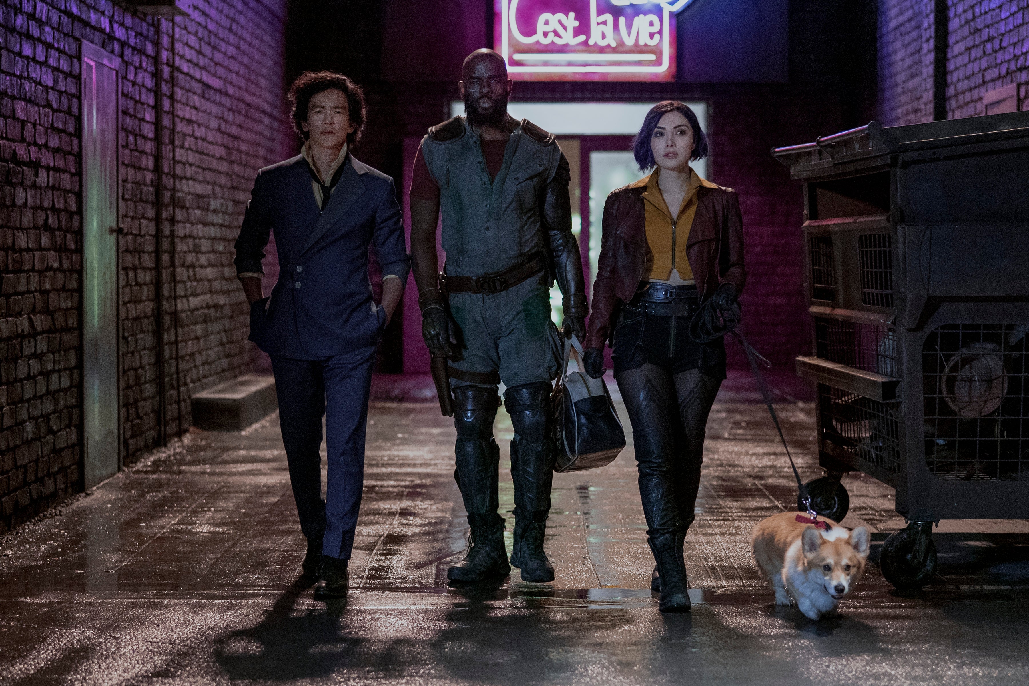 John Cho, Mustafa Shakir and Daniella Pineda in ‘Cowboy Bebop’