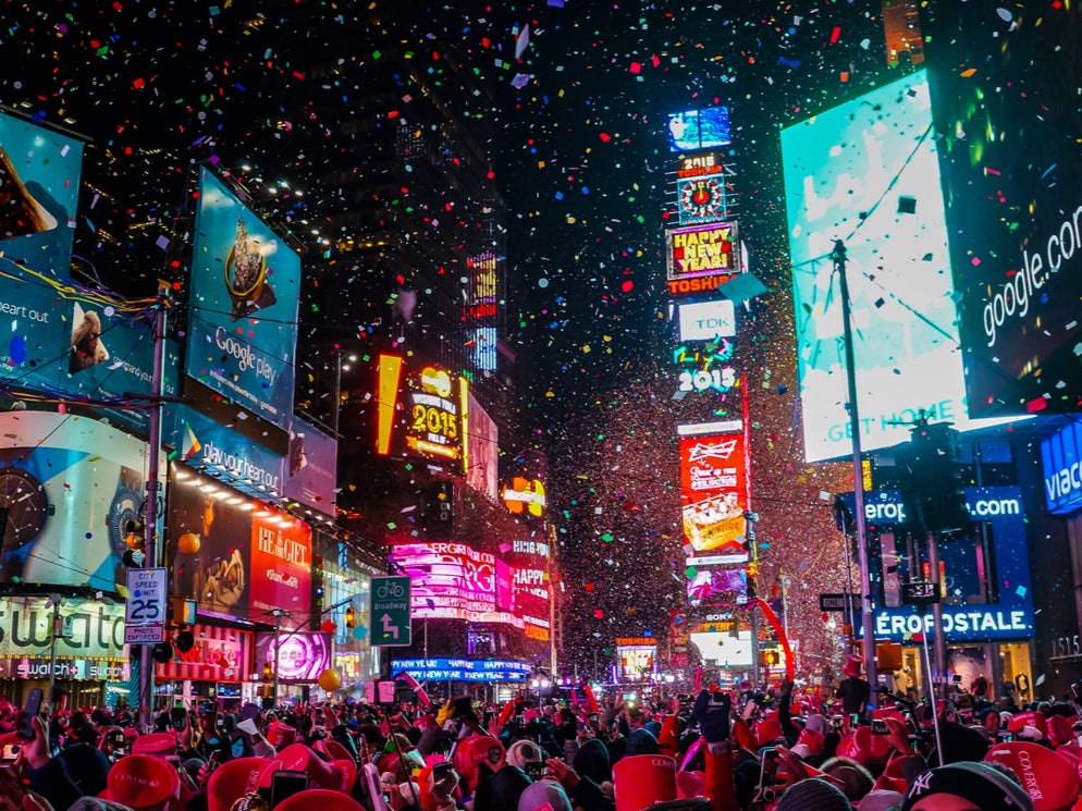 Times Square normally hosts a New Year’s Eve party