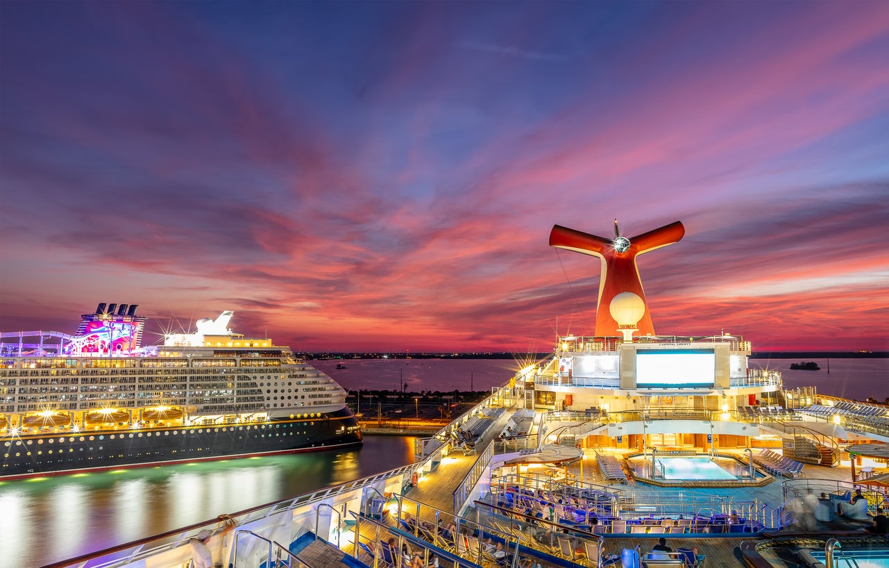 Disney Dream cruise ship docked in Port Canaveral