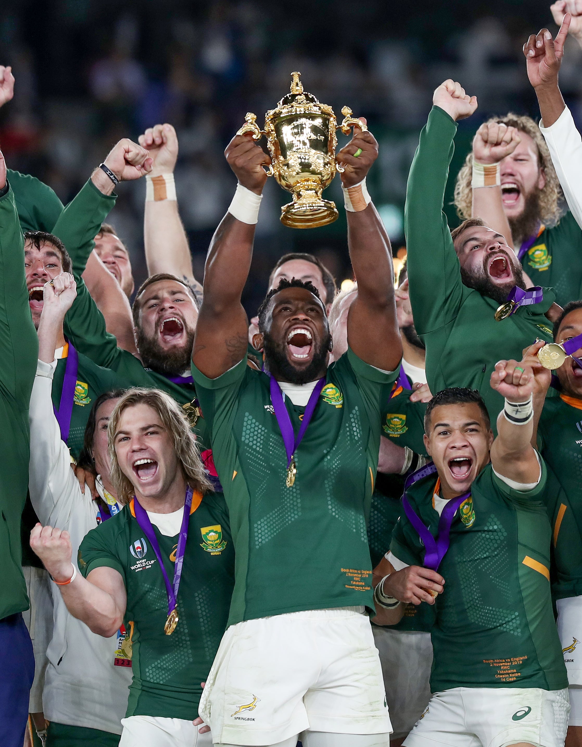 Siya Kolisi led South Africa to victory in the 2019 World Cup final at England’s expense