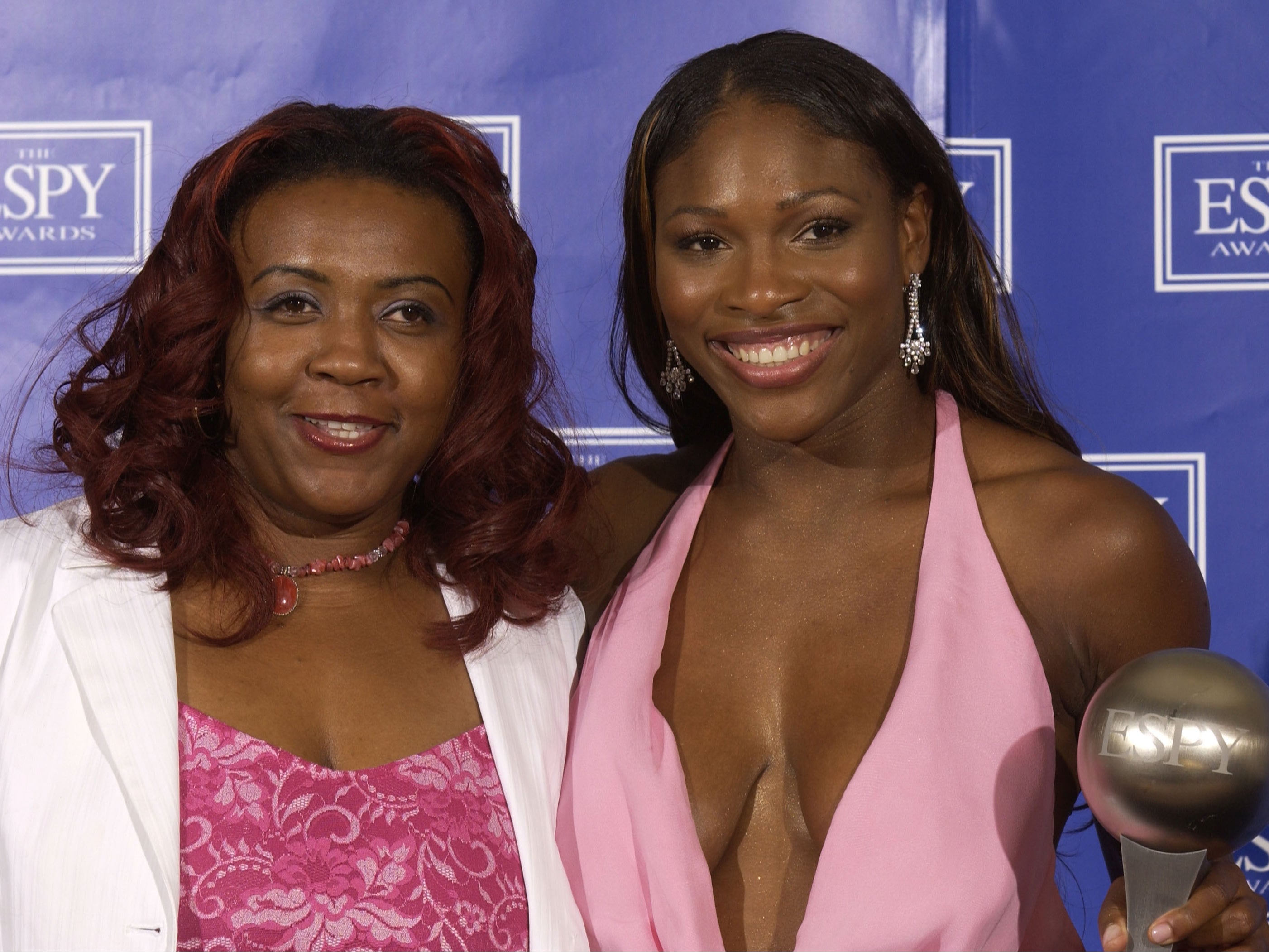 Yetunde Price and Serena Williams during the 2003 ESPY Awards on 16 July 2003 in Hollywood, California