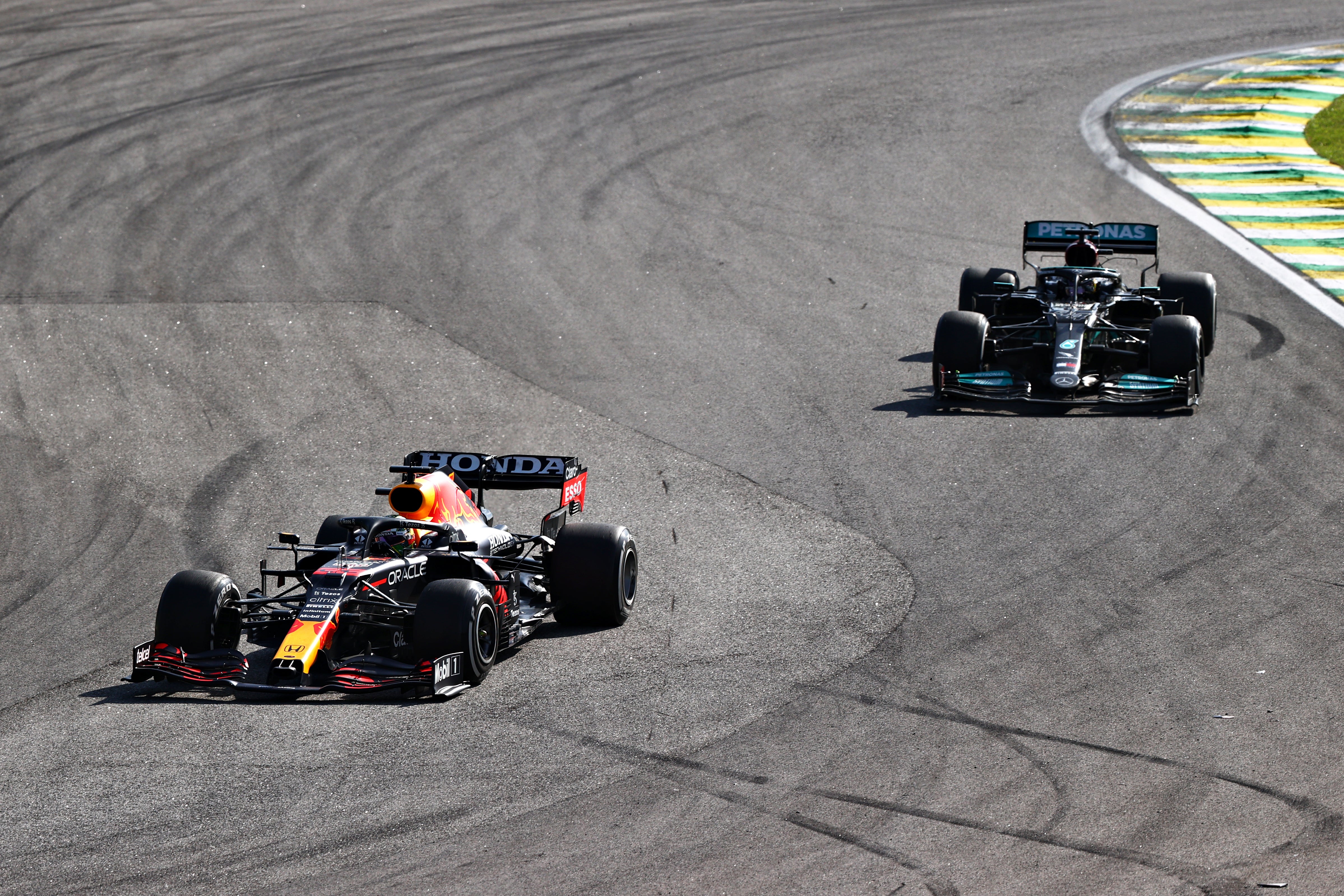 Verstappen forced Hamilton off the track at the Brazil GP