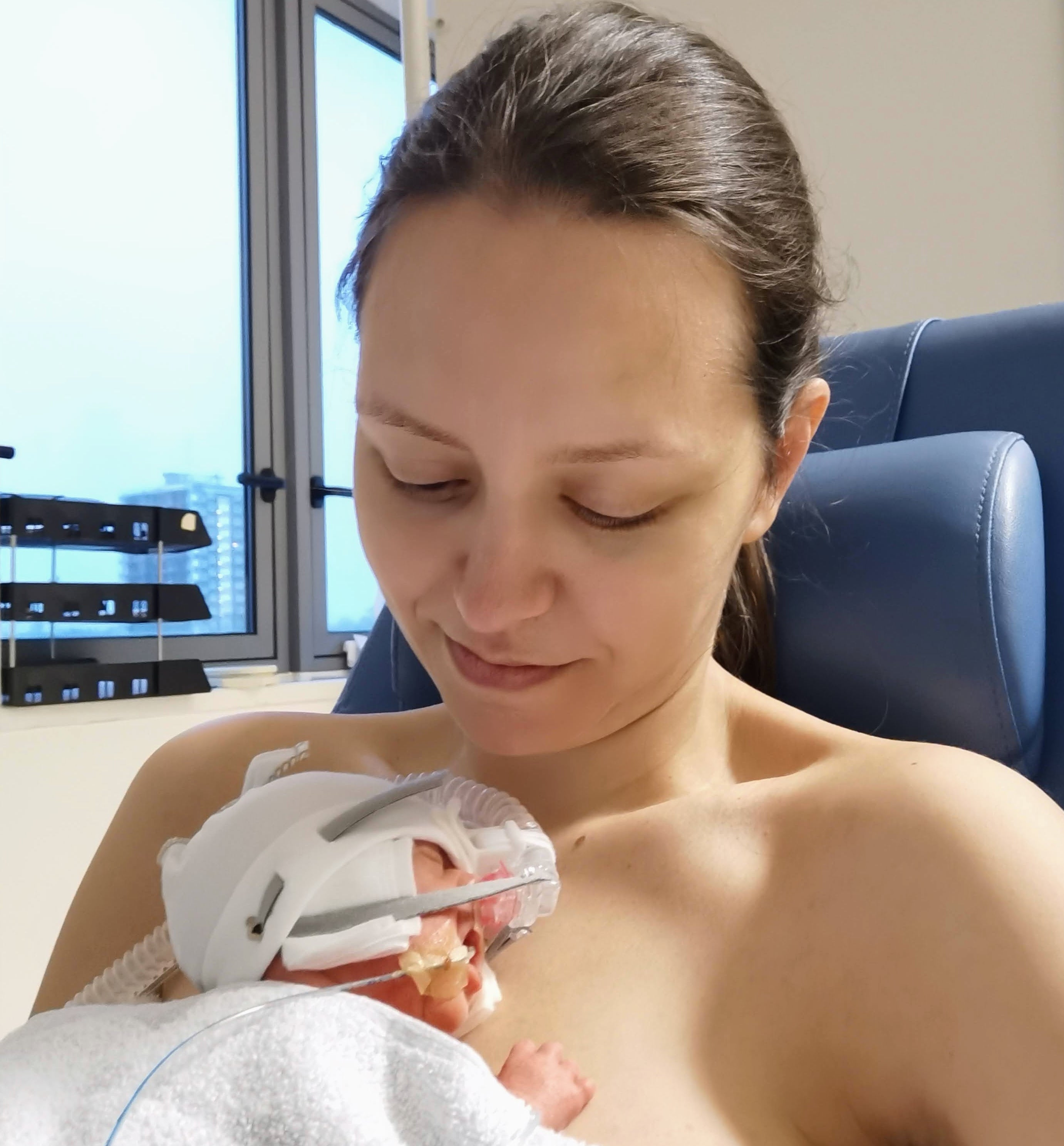 Asya, 35, gave birth to Daniel at 28 weeks