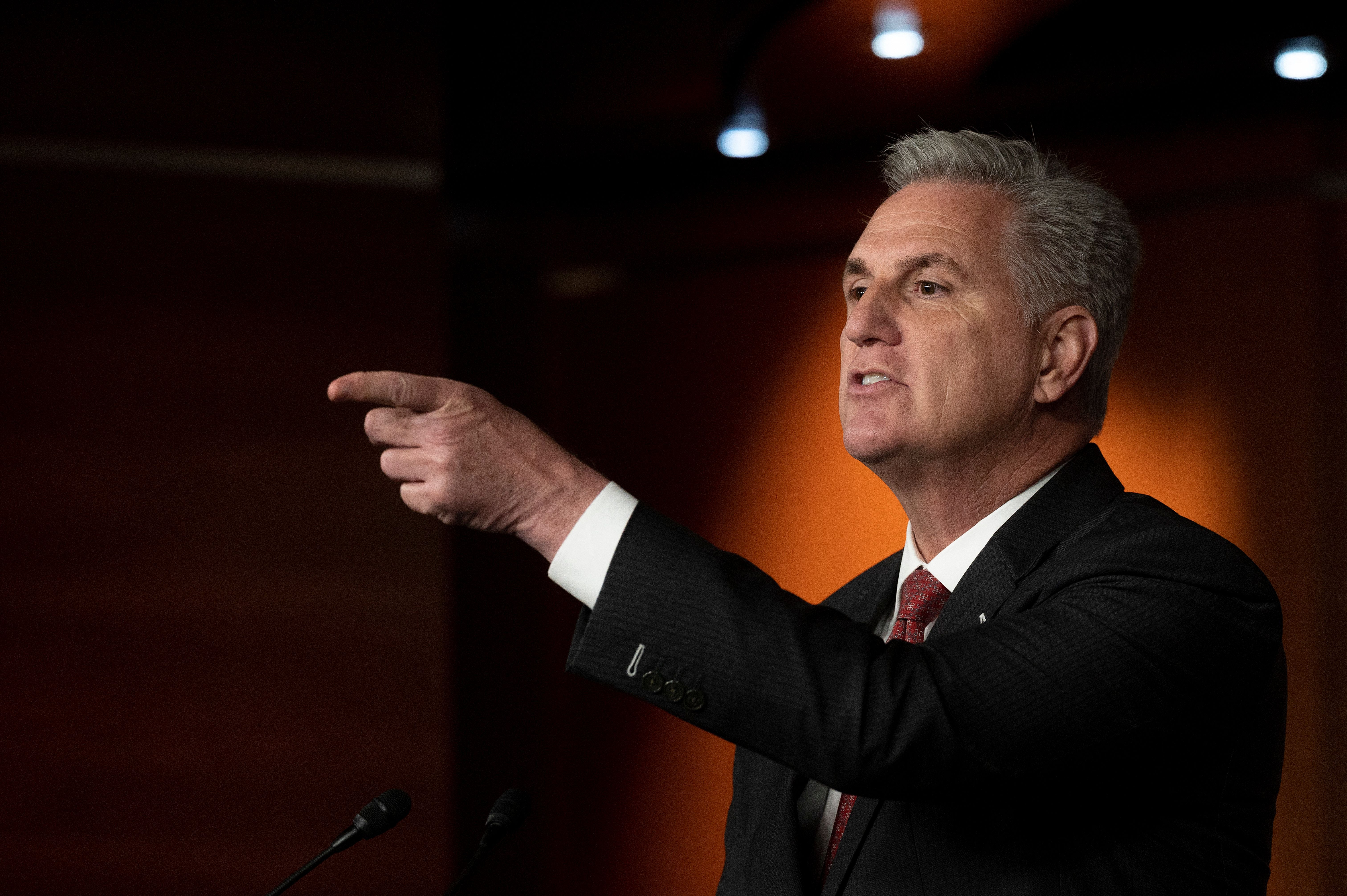 House Minority Leader Kevin McCarthy spoke for more than 8 hours to delay a vote on bill