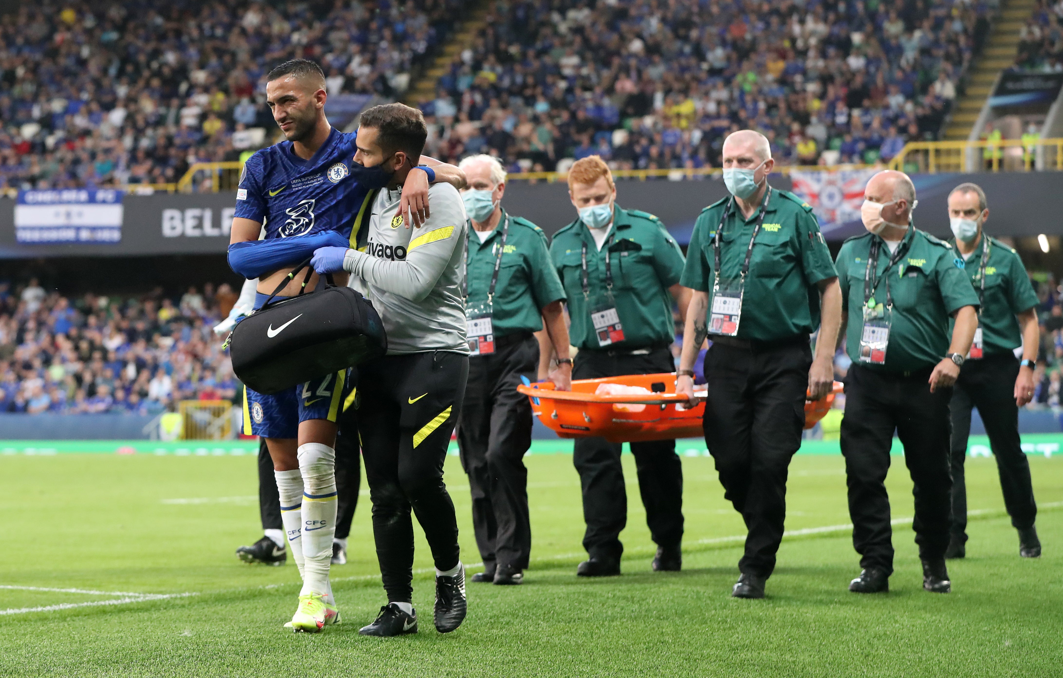 Hakim Ziyech picked up an injury (Niall Carson/PA)