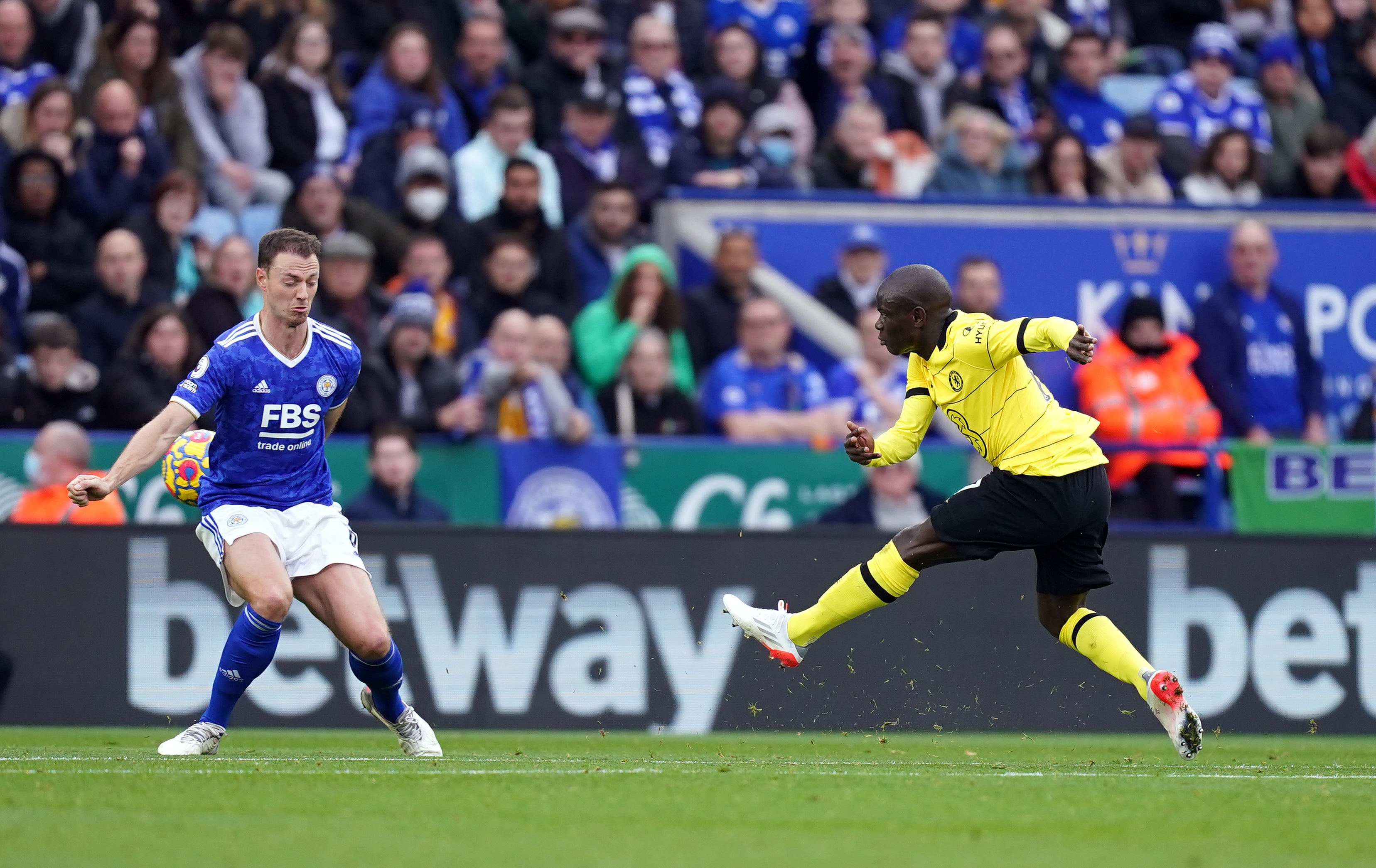 Kante doubled Chelsea’s lead after 28 minutes