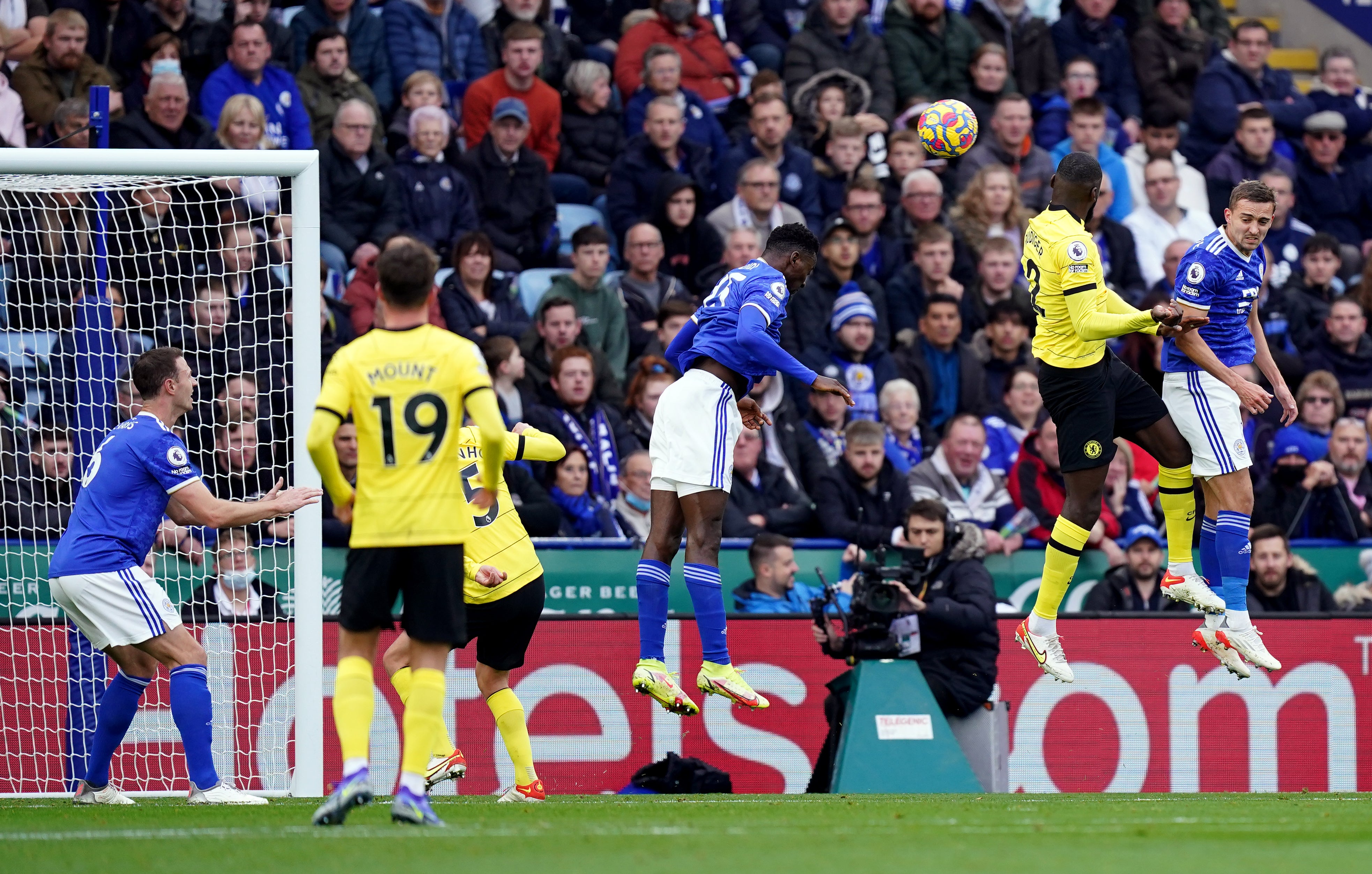 Rudiger headed in the opening goal to put the visiting side in control