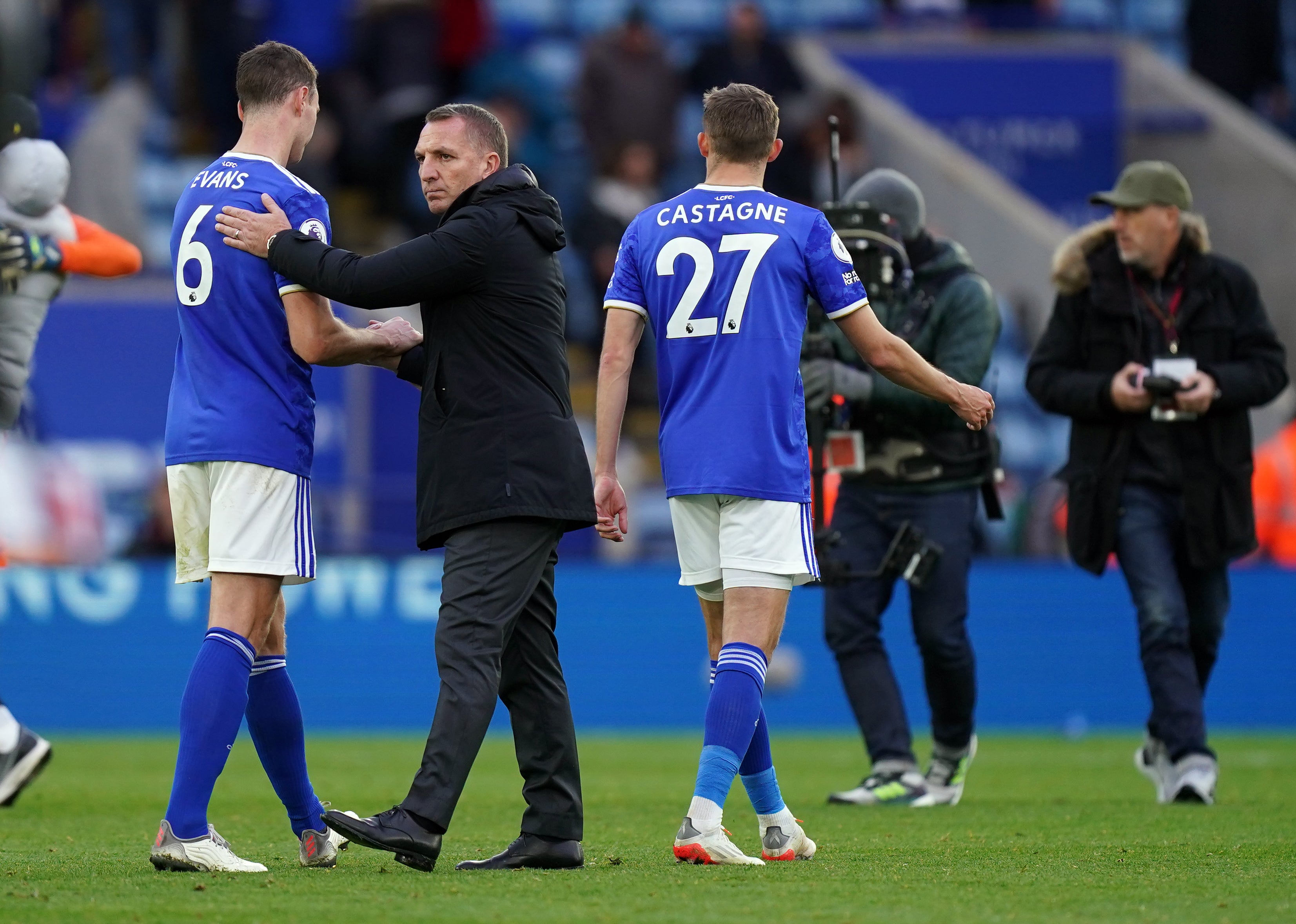 Brendan Rodgers was frustrated to hear boos from the home fans (Mike Egerton/PA)