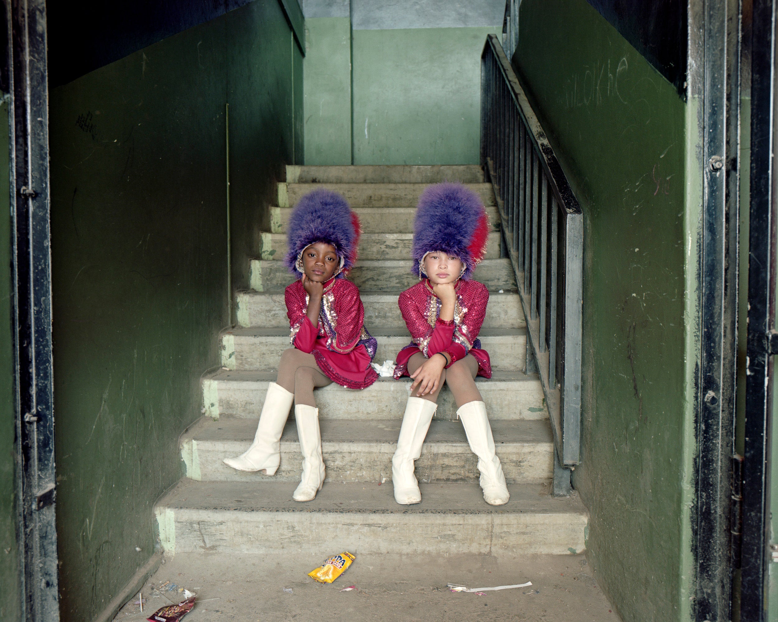 Wakiesha Titus and Riley Van Harte, Avondale Primary School Majorettes, Atlantis, Cape Town, 2018