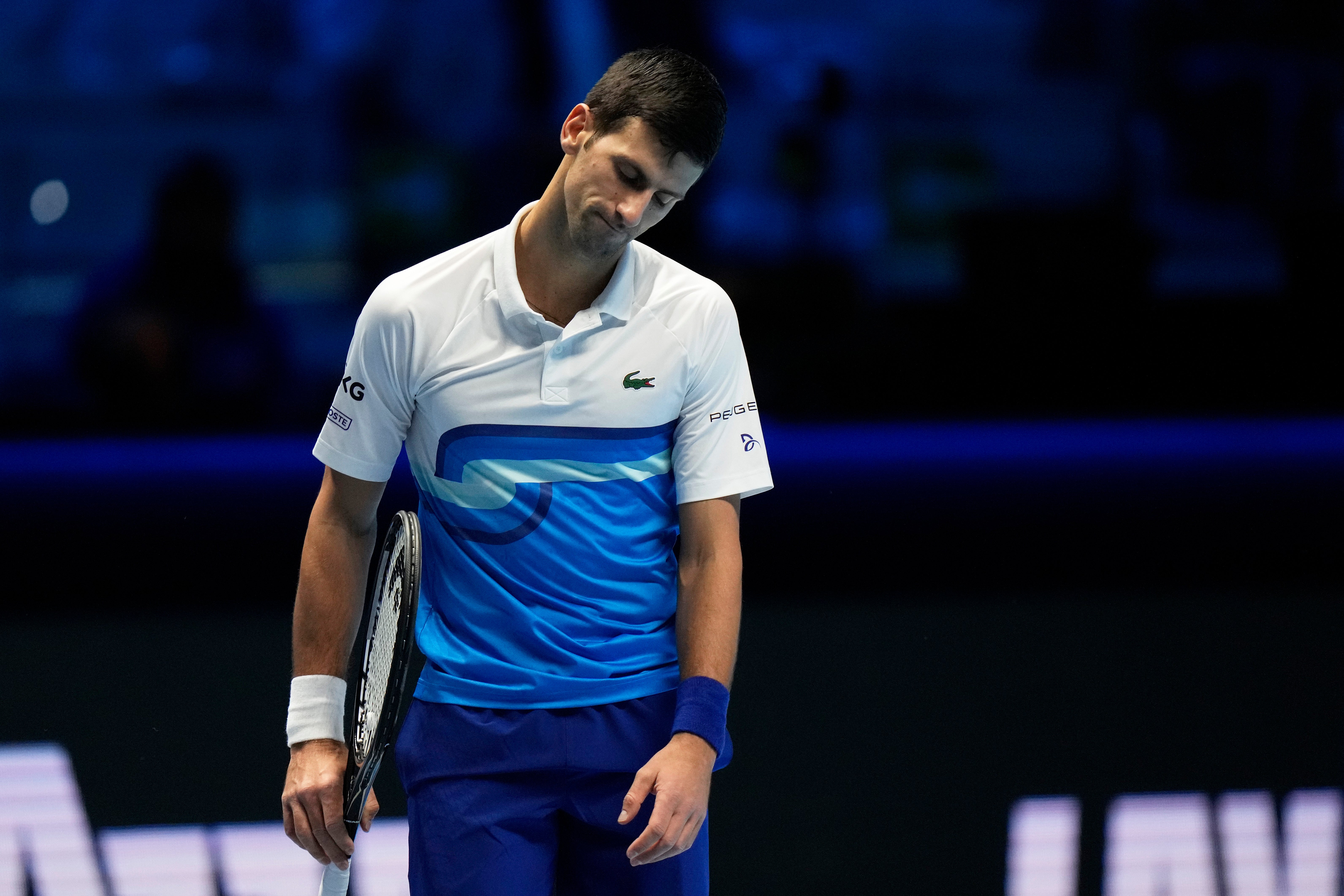 Novak Djokovic was upset by Alexander Zverev (Luca Bruno/AP)