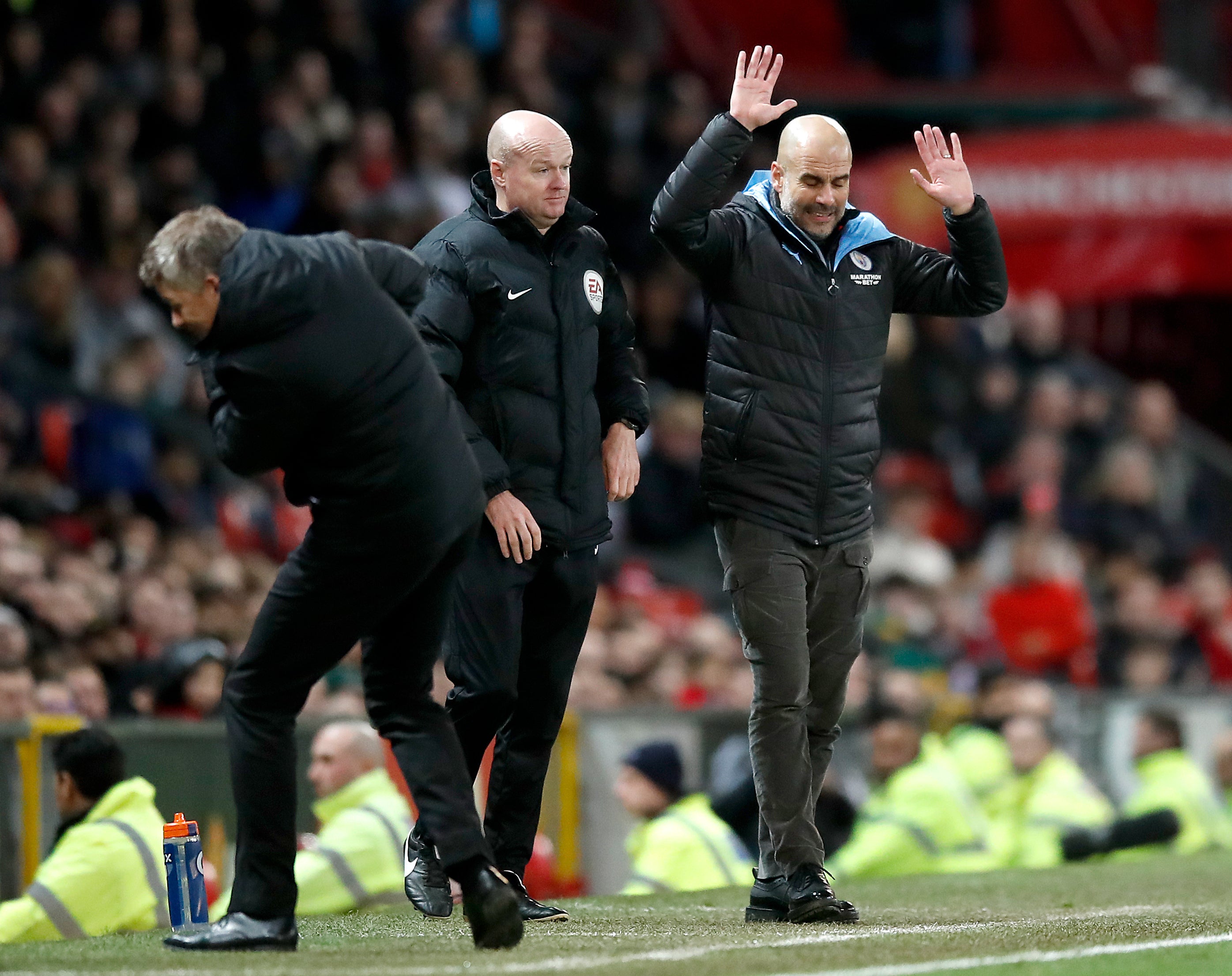 Solskjaer had plenty of battles with Manchester City manager Pep Guardiola (Martin Rickett/PA)