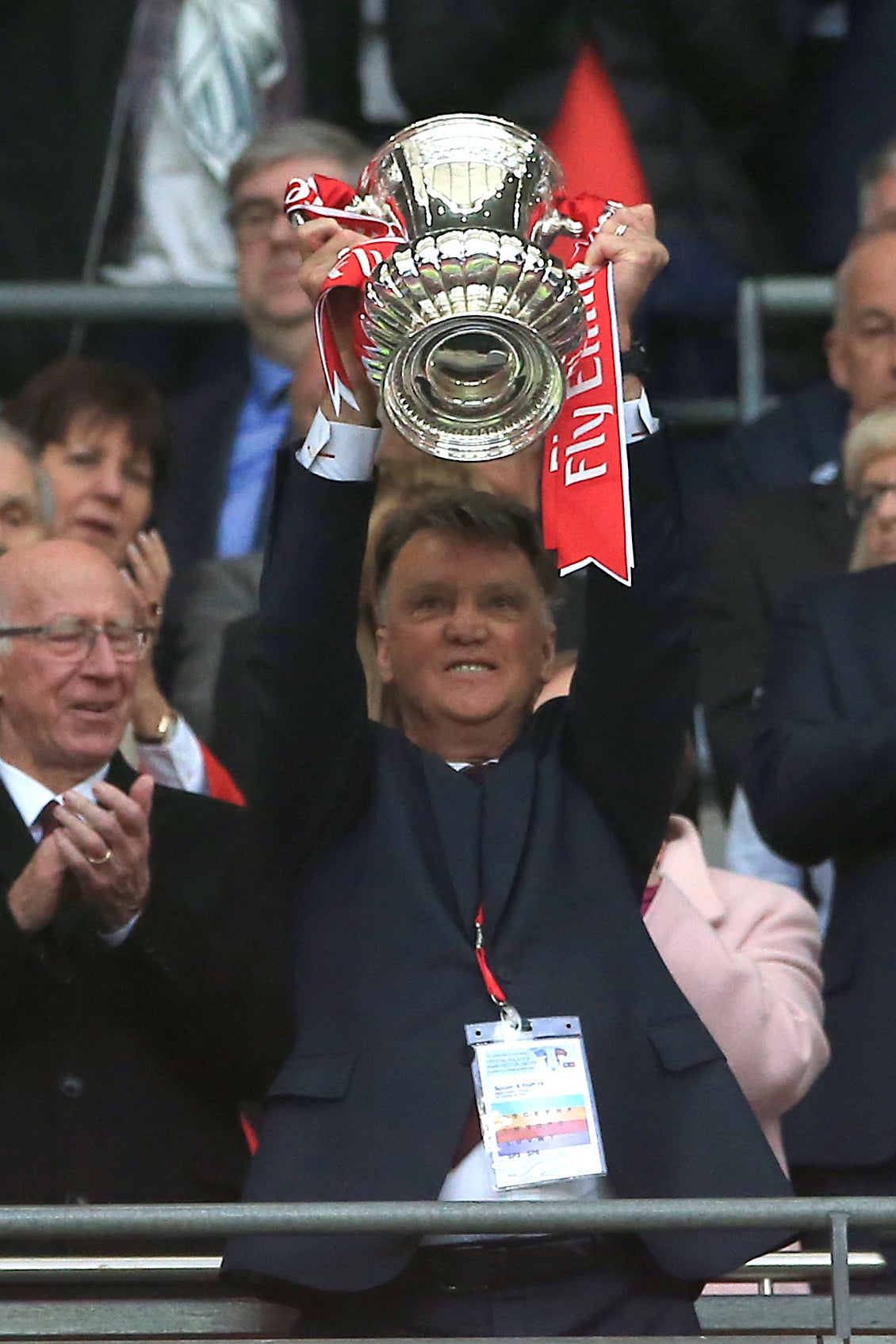 Winning the FA Cup could not save Van Gaal (Nick Potts/PA)