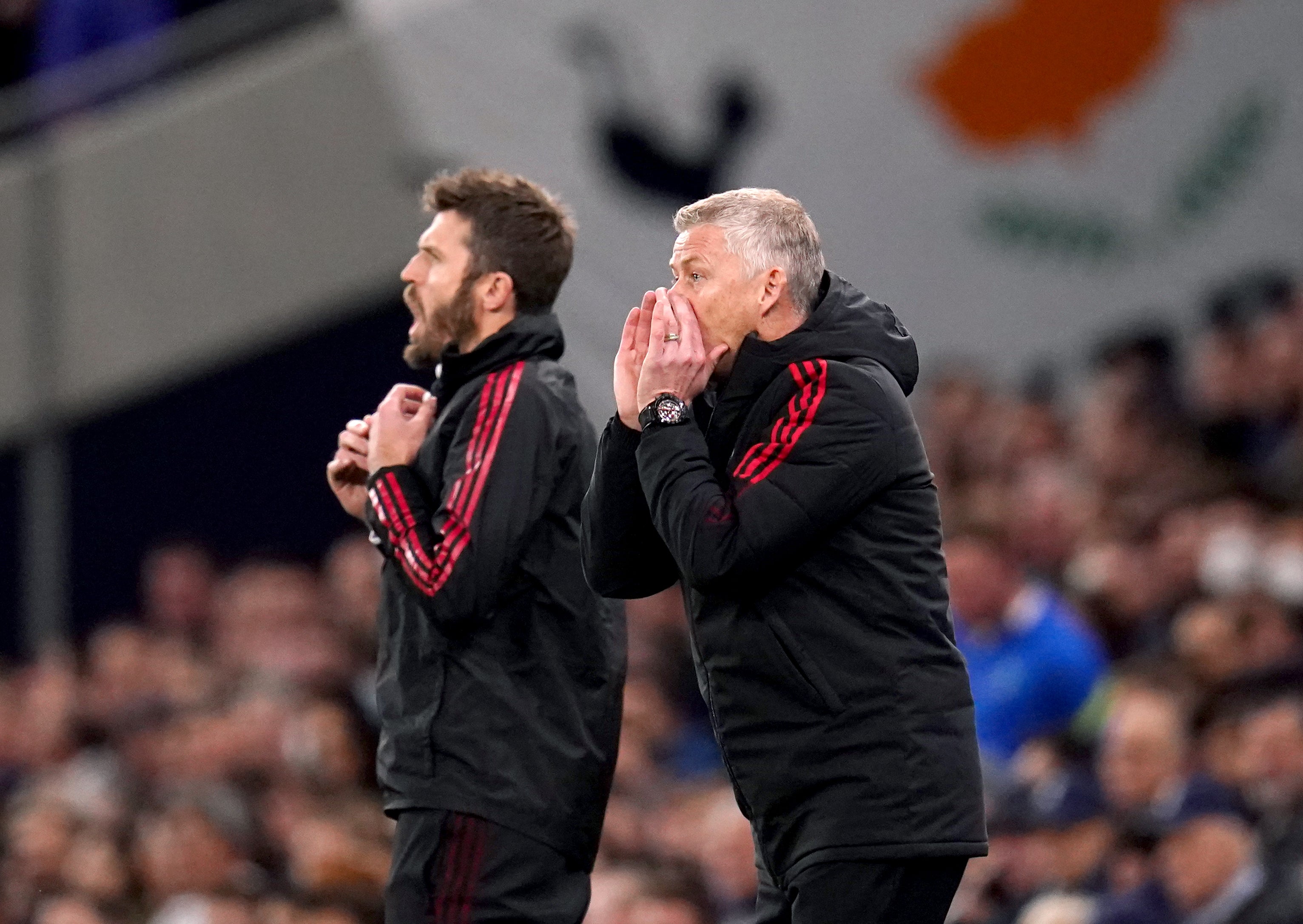 Carrick (left) has been named as caretaker manager (John Walton/PA)